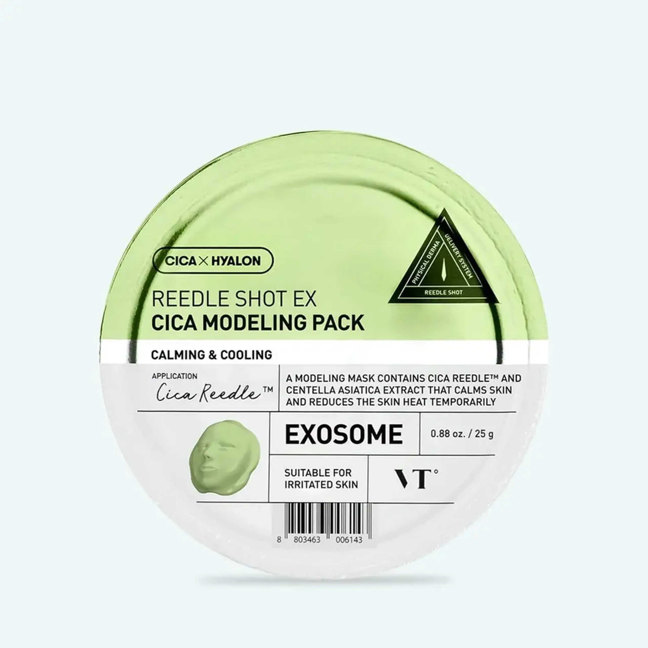 Mască alginată modelatoare cu microace și extract de centella VT COSMETICS Reedle Shot EX Cica Modeling Pack 25g