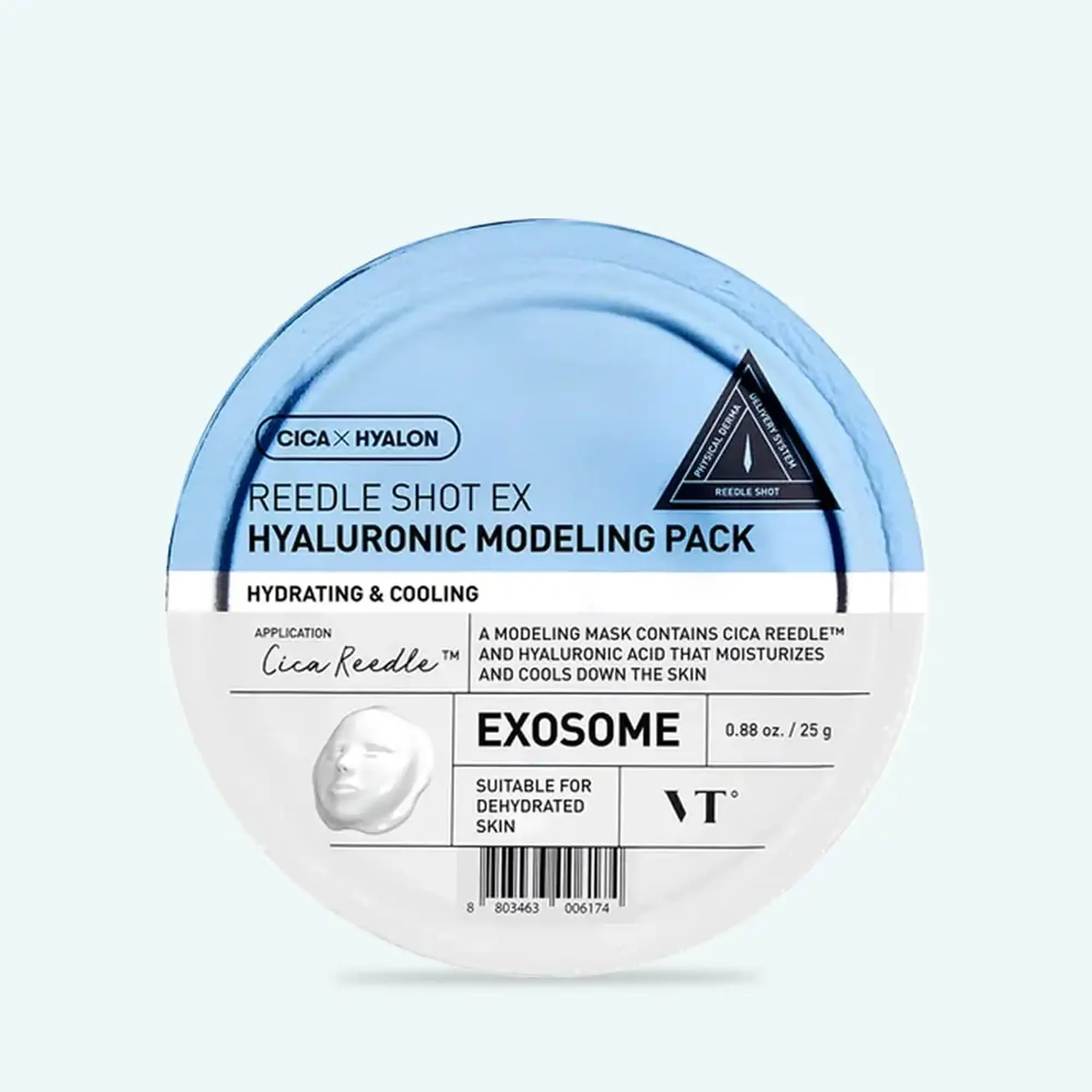 Mască alginată modelatoare cu microace și acid hialuronic VT Cosmetics Reedle Shot EX Hyaluronic Modelling Pack 25g