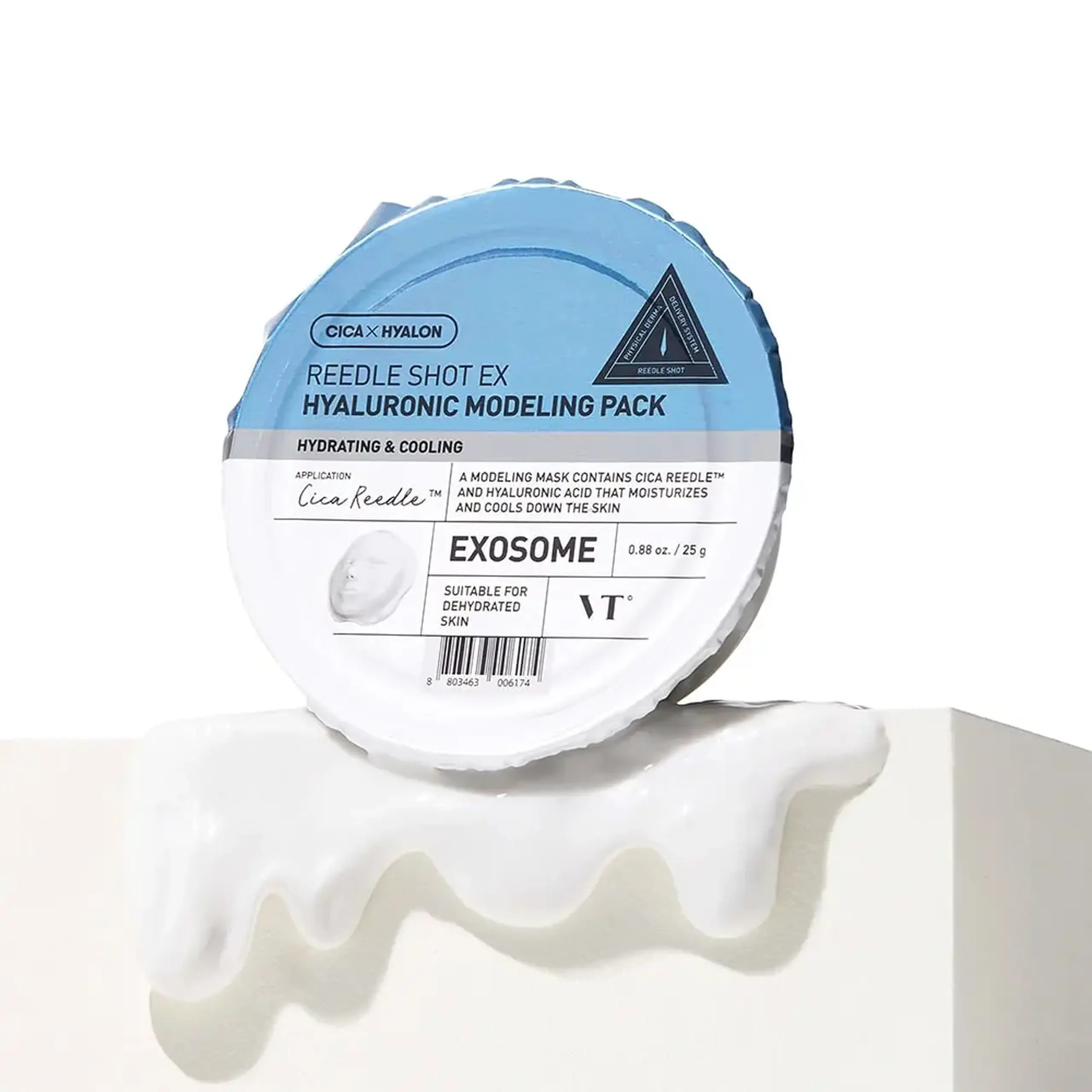 Mască alginată modelatoare cu microace și acid hialuronic VT Cosmetics Reedle Shot EX Hyaluronic Modelling Pack 25g