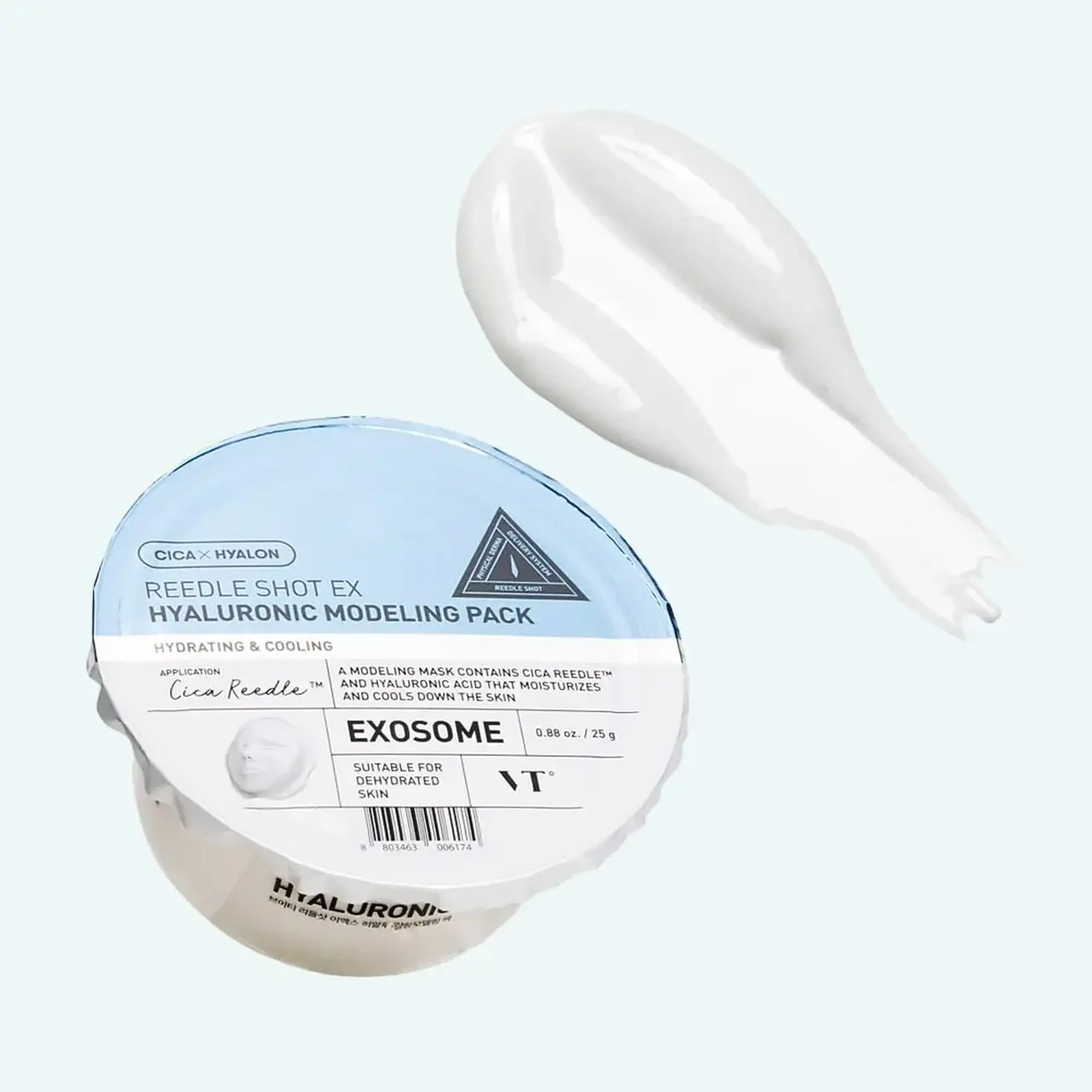 Mască alginată modelatoare cu microace și acid hialuronic VT Cosmetics Reedle Shot EX Hyaluronic Modelling Pack 25g