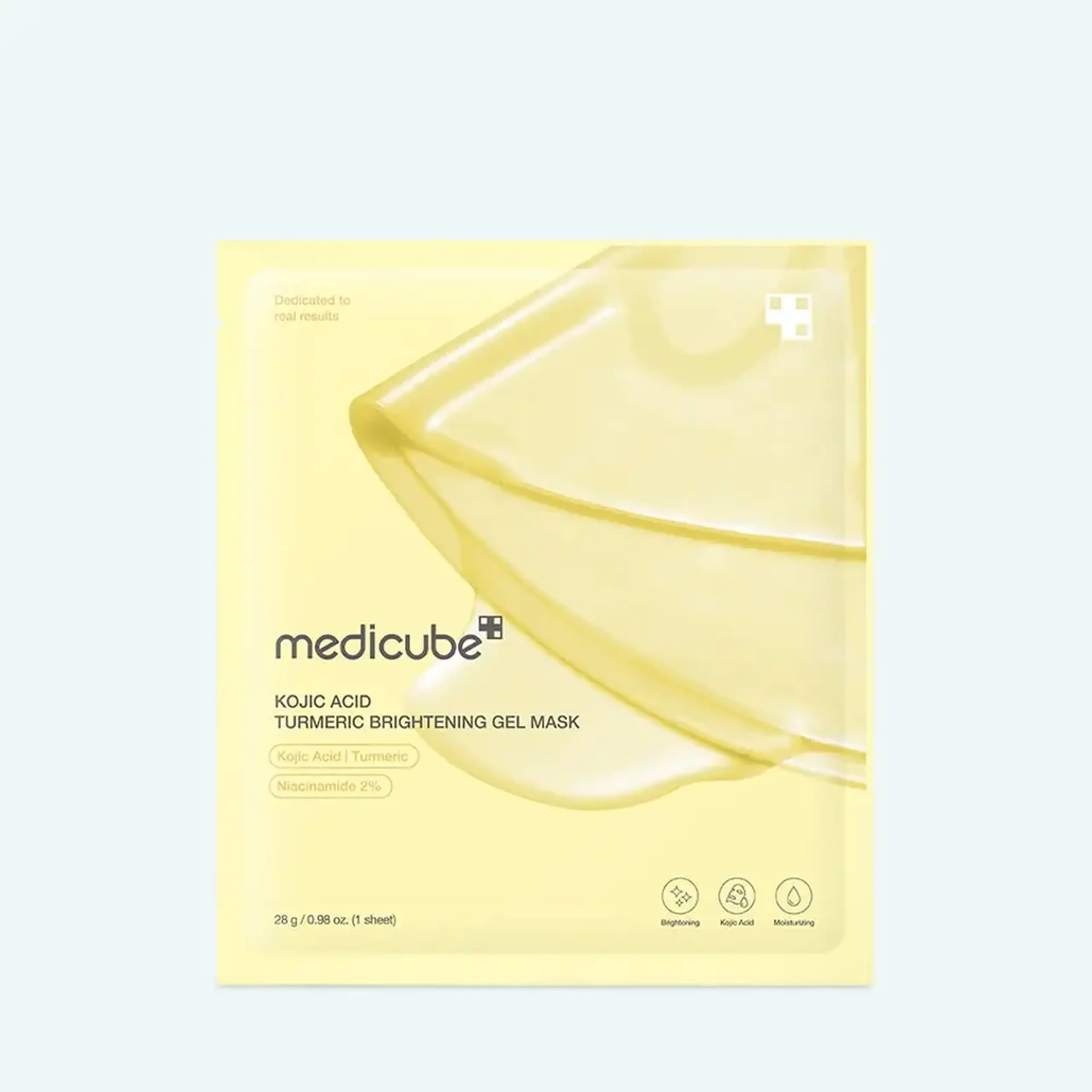 Mască hidrogel iluminatoare Medicube Kojic Acid &amp; Turmeric Brightening Gel Mask