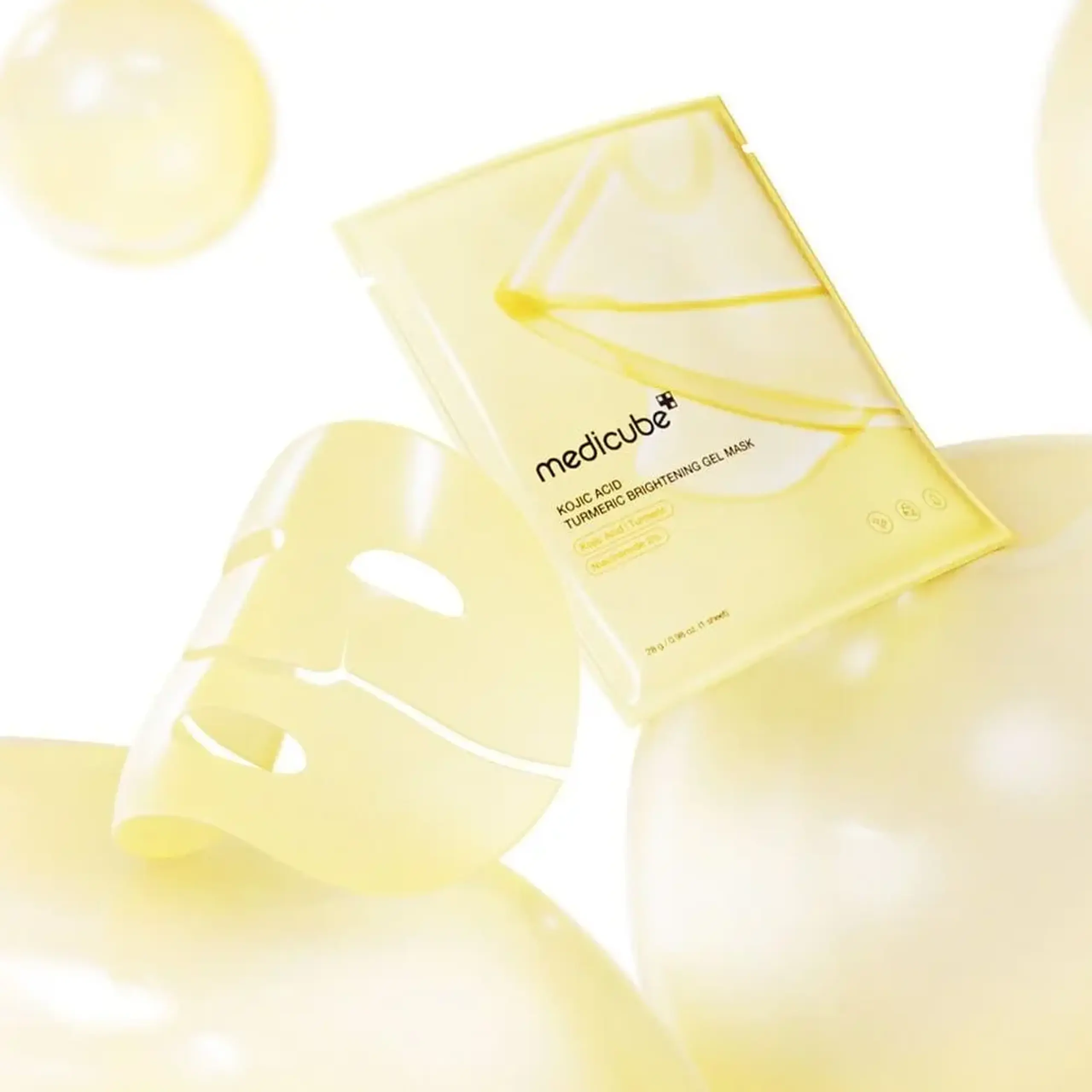 Mască hidrogel iluminatoare Medicube Kojic Acid & Turmeric Brightening Gel Mask