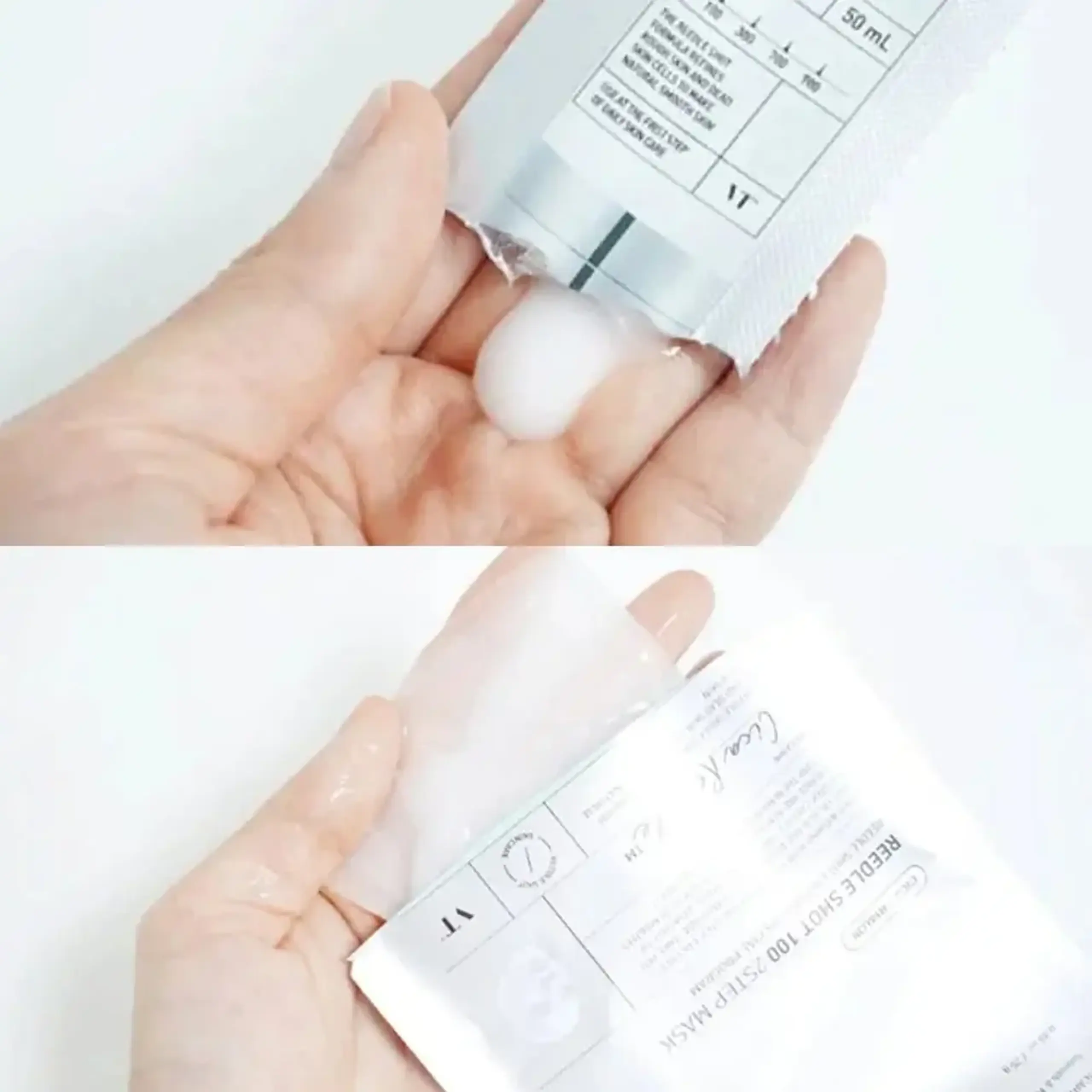 Mască bifazică echilibrantă cu spicule VT Cosmetics Reedle Shot 100 2 Step Mask