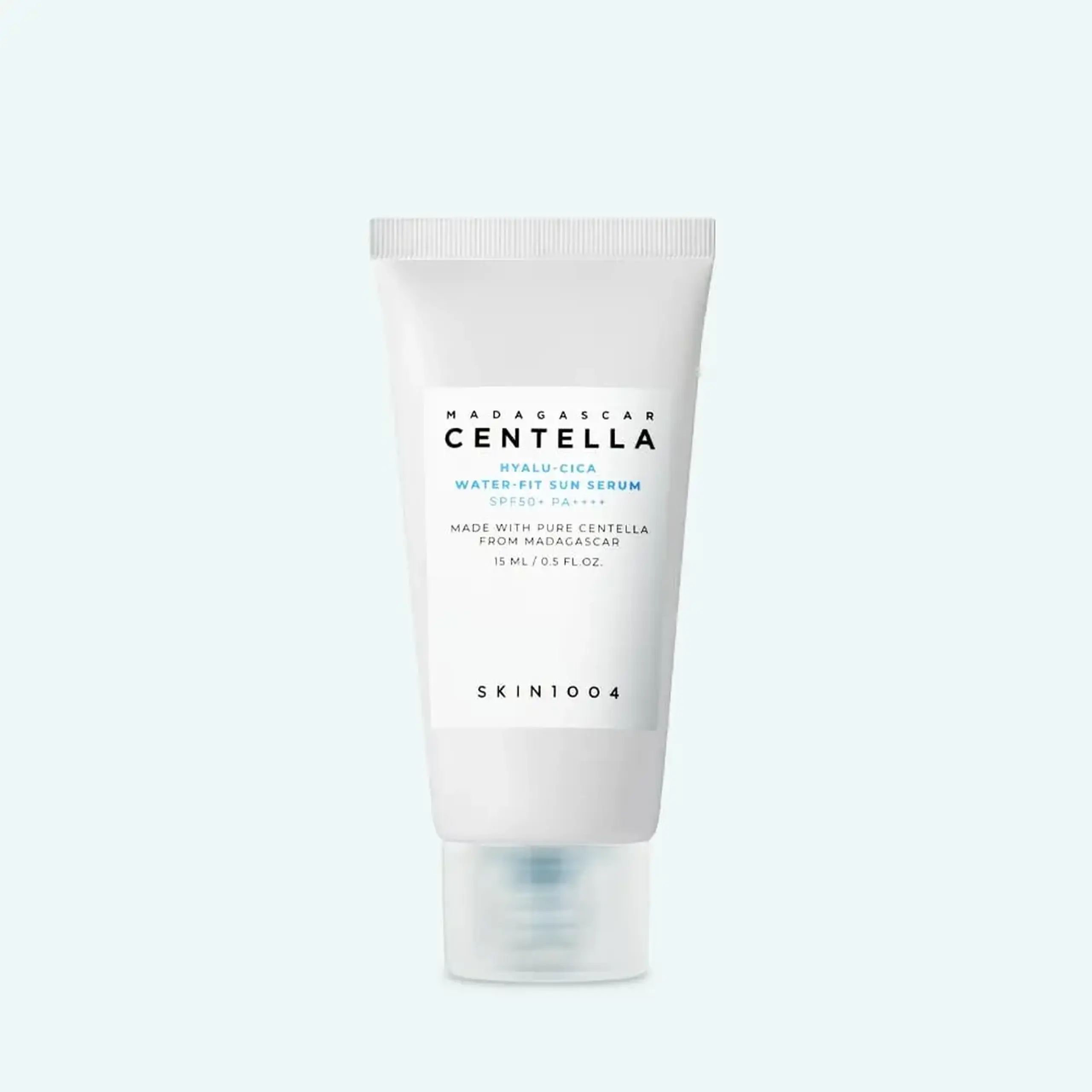 Cremă de protecție solară cu filtre chimice de nouă generație Skin1004 Madagascar Centella Hyalu-Cica Water-Fit Sun Serum 15ml