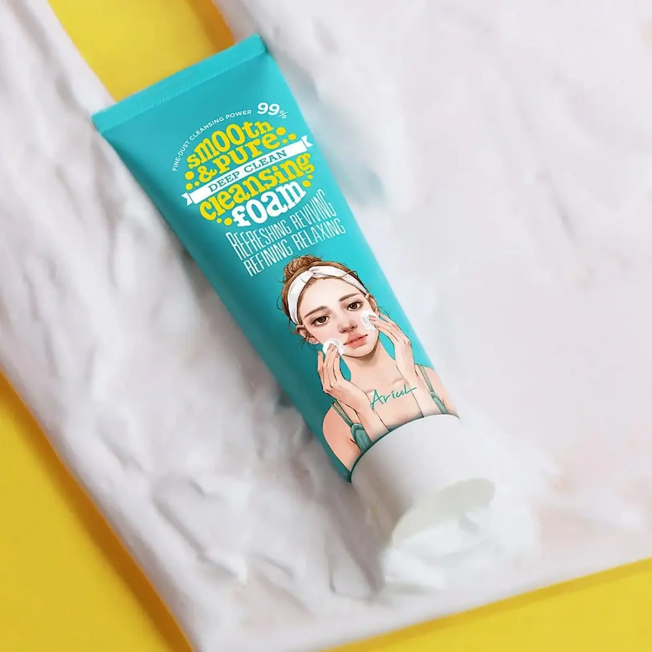 Spumă de curățare Ariul Smooth &amp; Pure Deep Clean Cleansing Foam 120ml