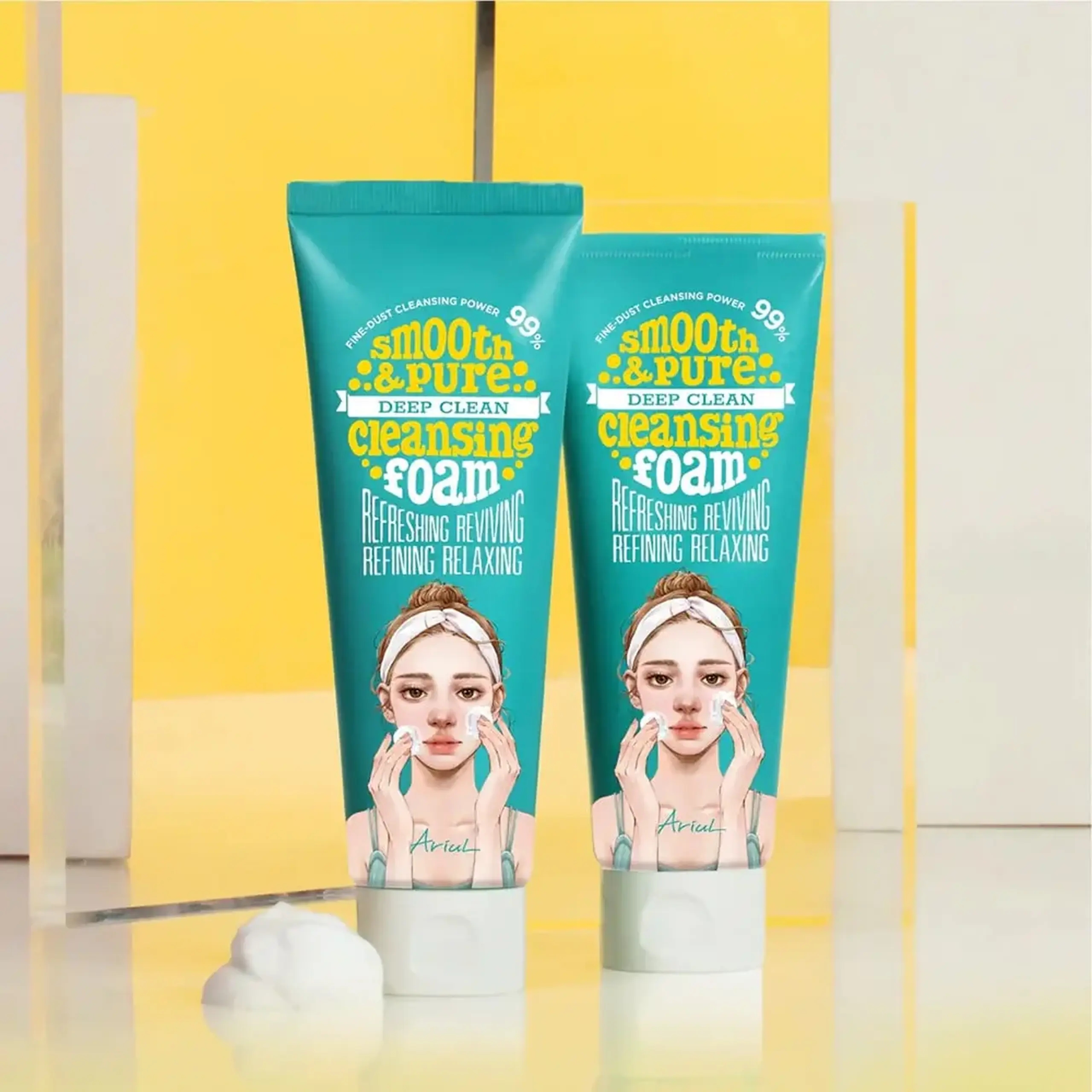 Spumă de curățare Ariul Smooth &amp; Pure Deep Clean Cleansing Foam 120ml