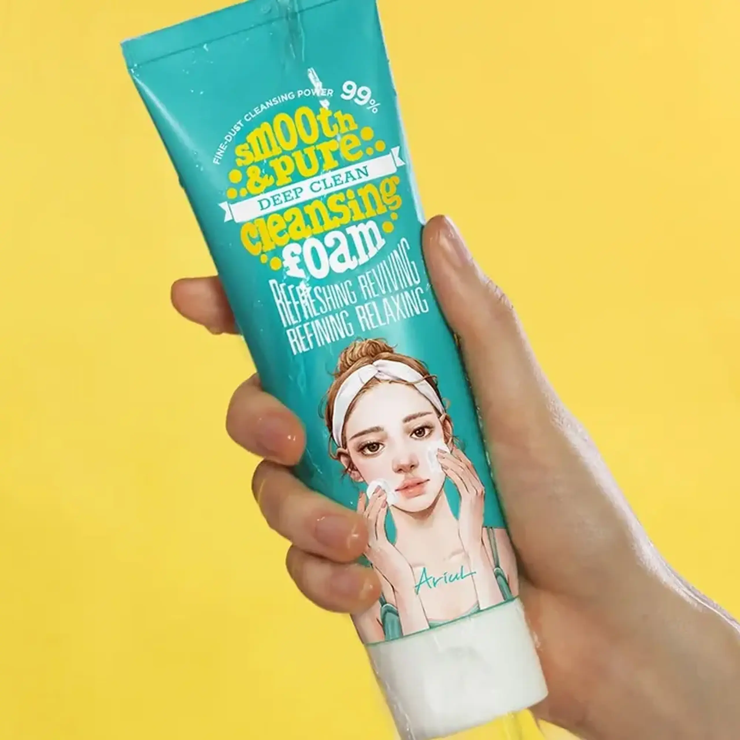 Spumă de curățare Ariul Smooth &amp; Pure Deep Clean Cleansing Foam 120ml