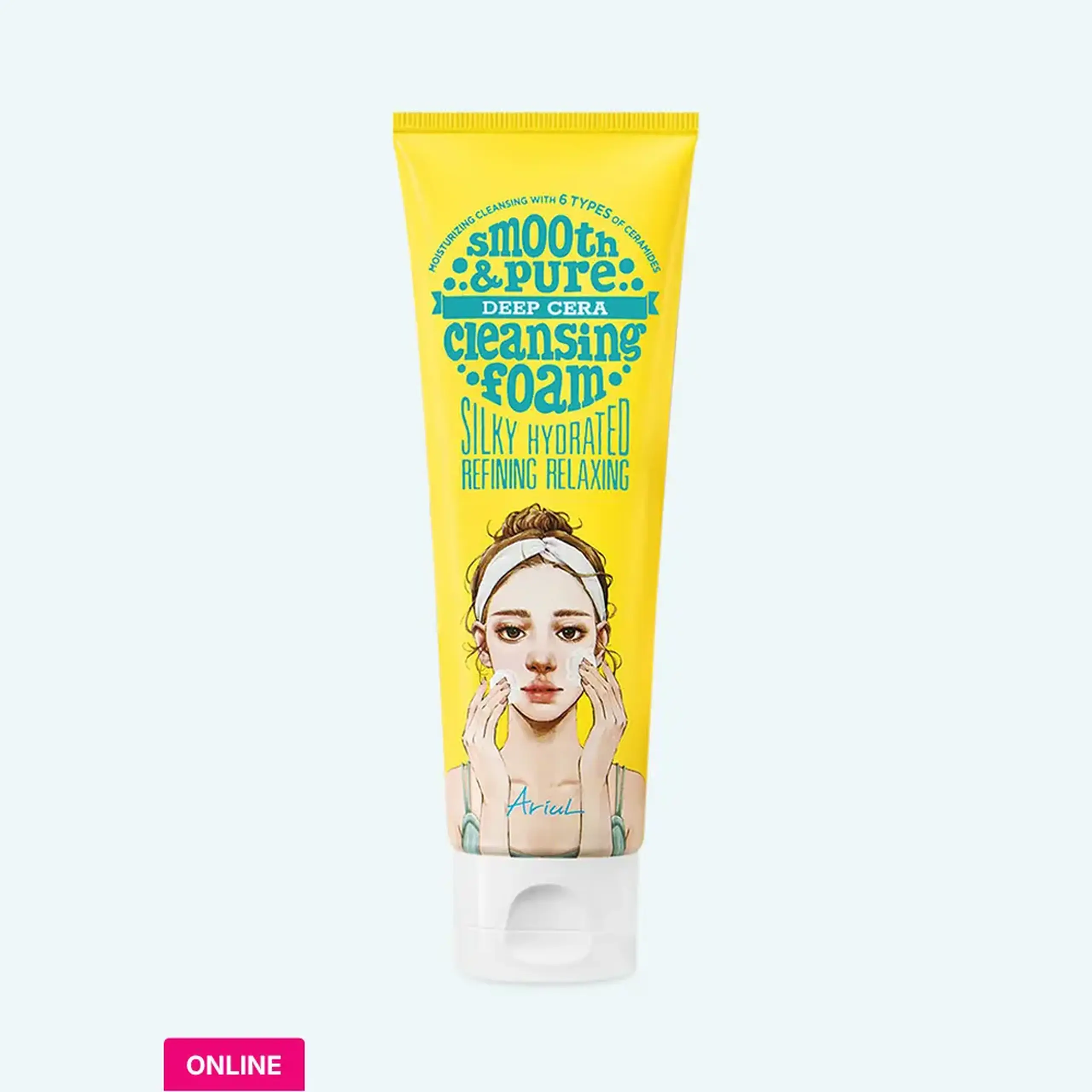 Spumă de curățare blândă ARIUL SMOOTH & PURE DEEP CERA CLEANSING FOAM 120ml