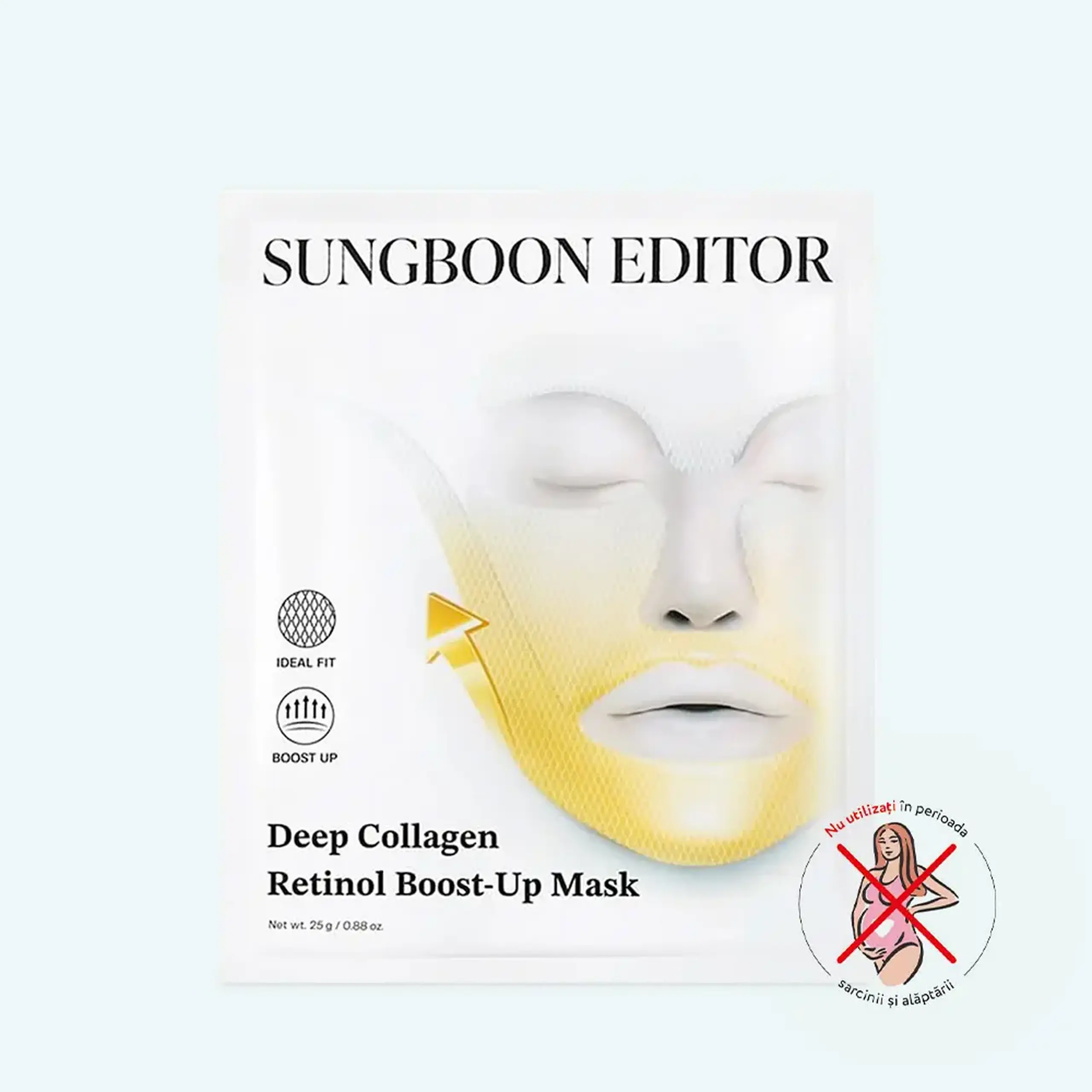 Mască lifting Sungboon Editor Deep Collagen Retinol Tension Boost-Up Mask 25 gr
