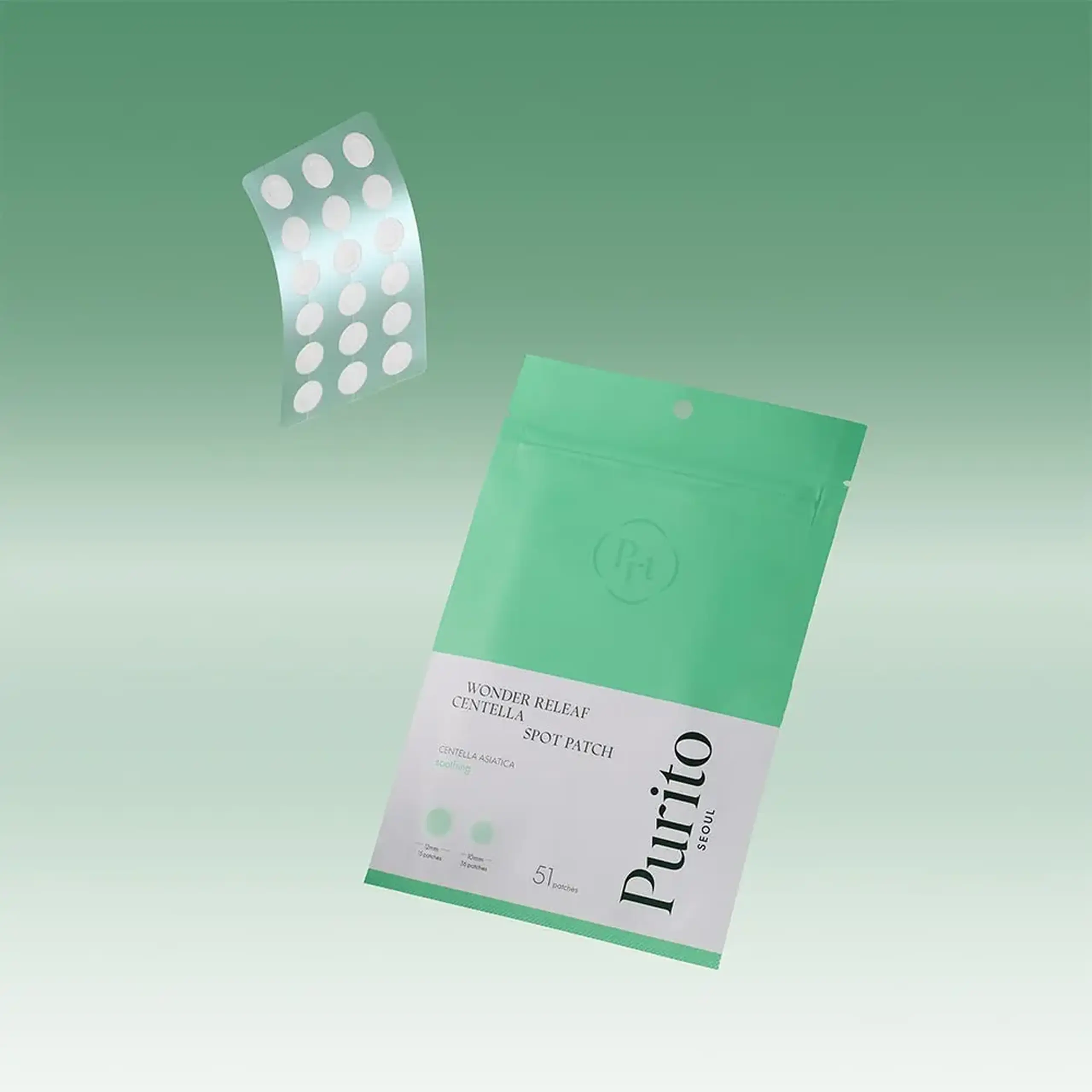 Plasturi transparenți pentru acnee Purito Seoul Wonder Releaf Centella Spot Patch 51pcs