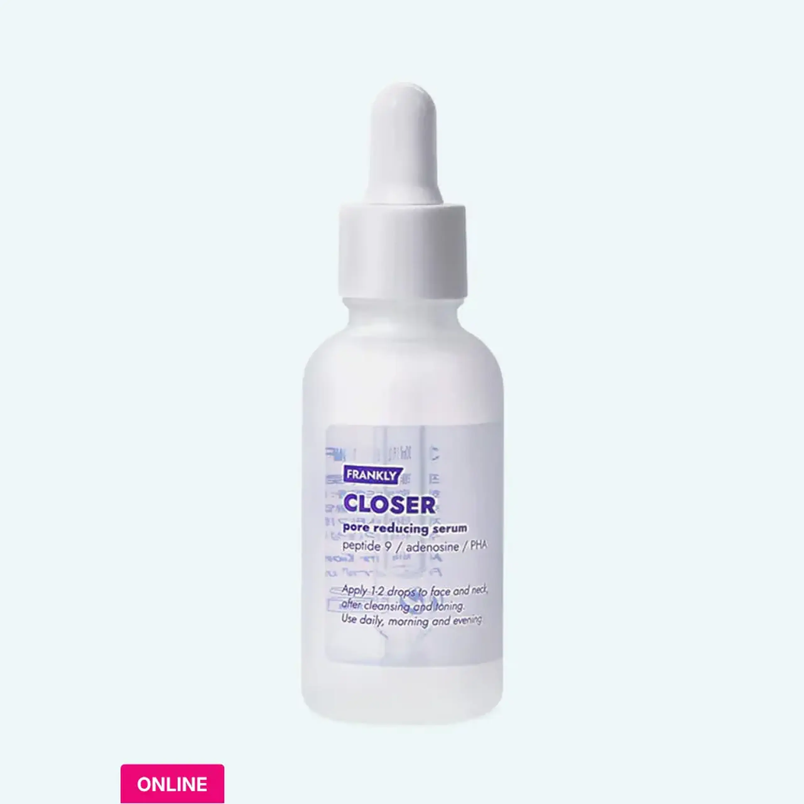 Ser anti-age pentru micșorarea porilor cu peptide Frankly CLOSER Serum 30mL