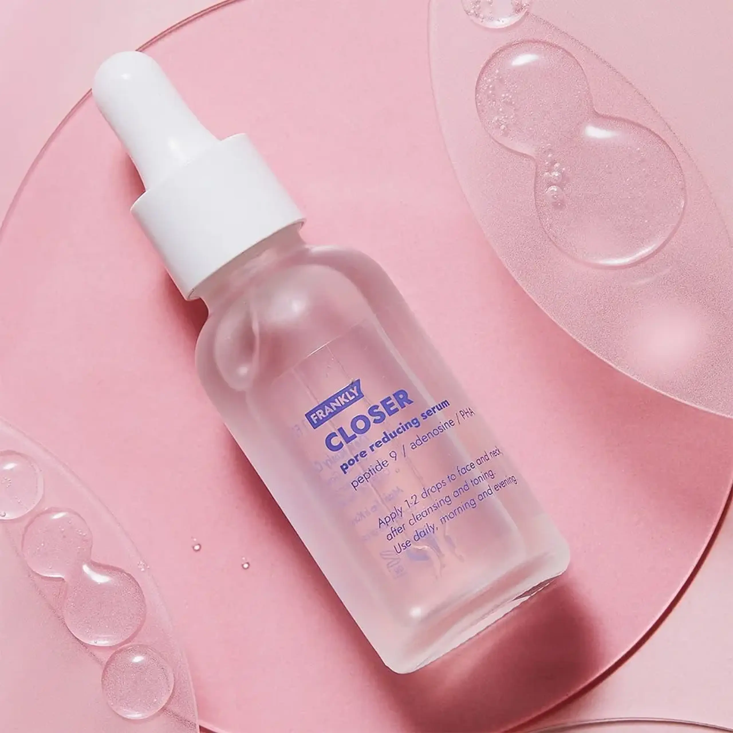 Ser anti-age pentru micșorarea porilor cu peptide Frankly CLOSER Serum 30mL