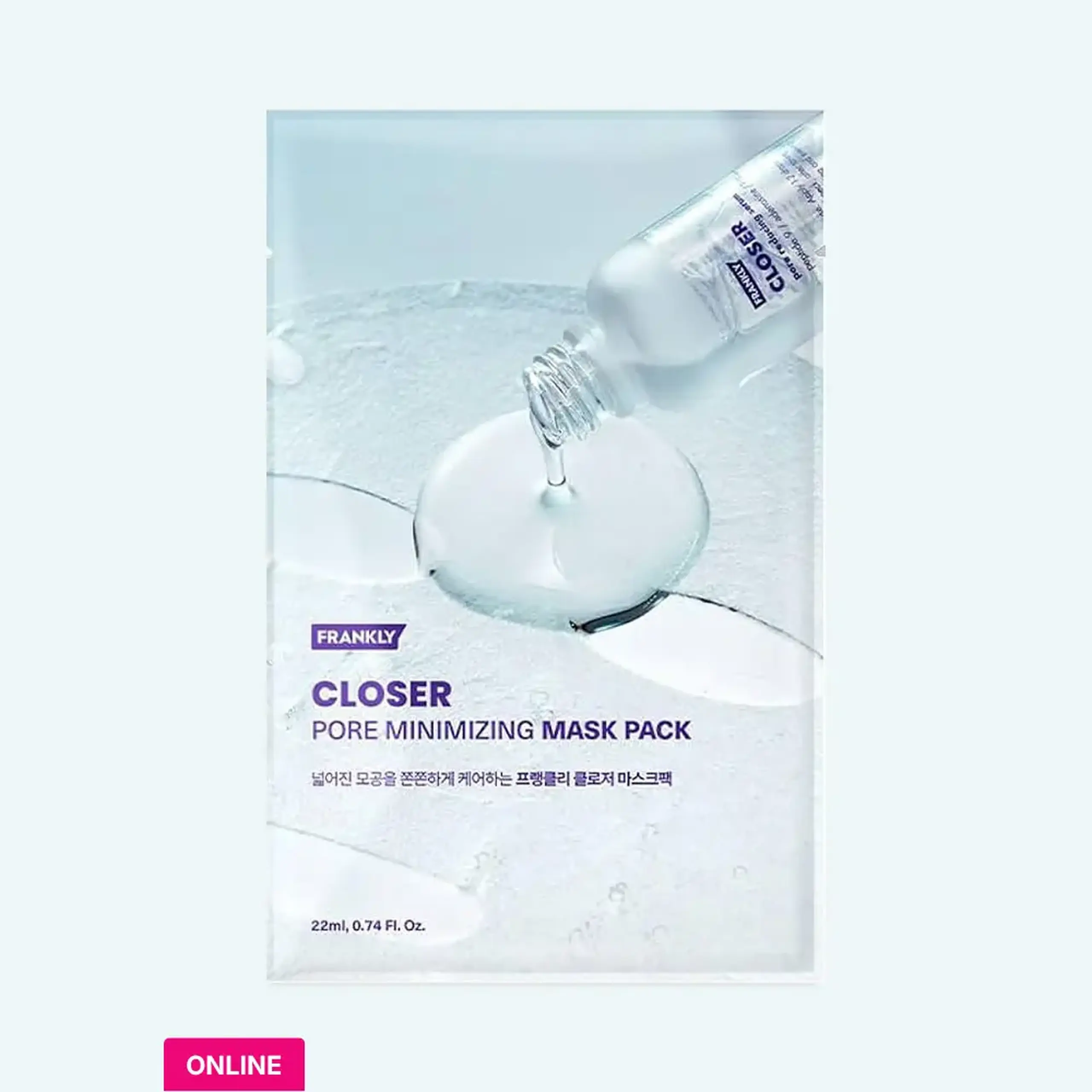 Mască FRANKLY Closer Pore Minimizing Mask Pack