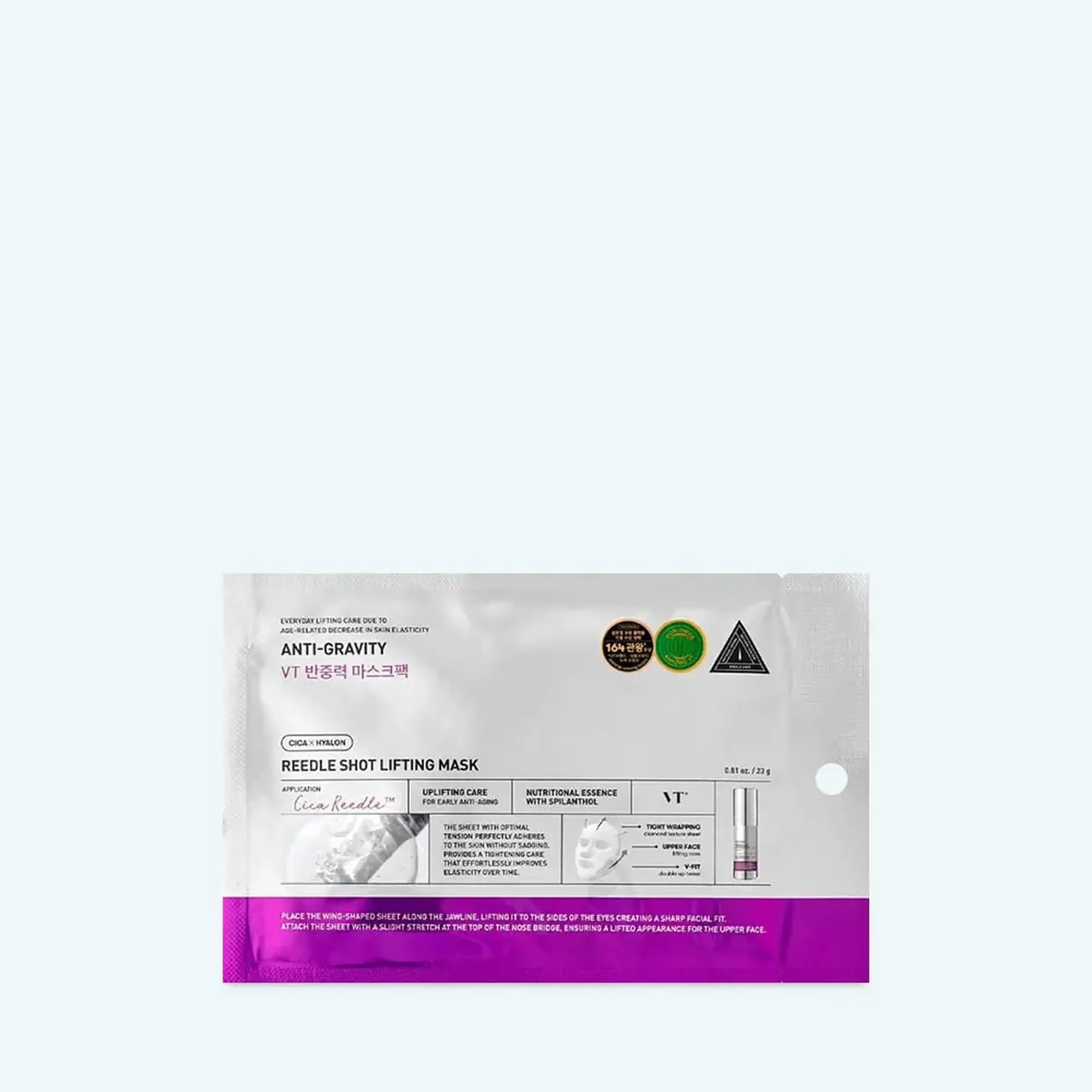 Mască lifting din țesătură VT COSMETICS Reedle Shot Lifting Mask