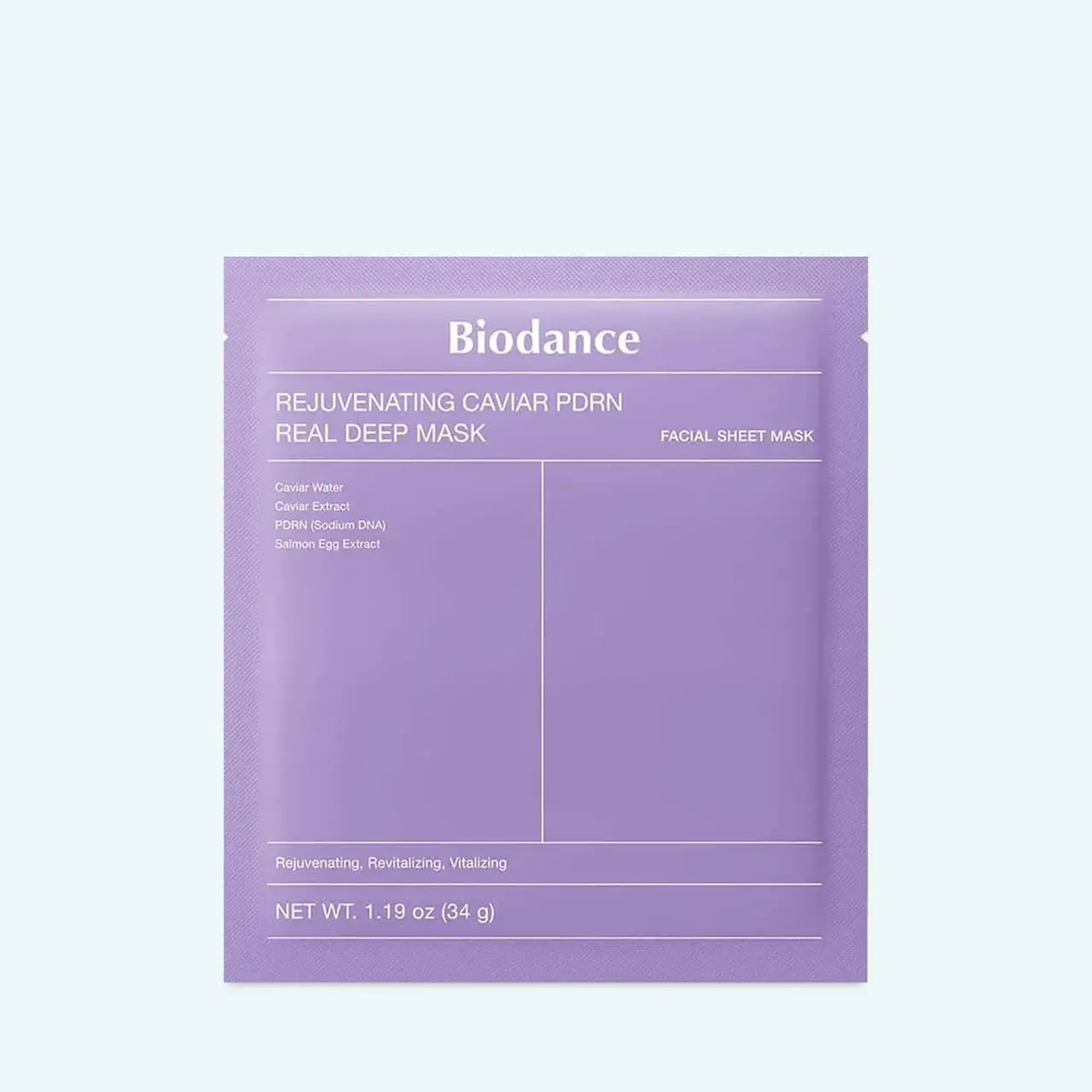 Mască hidrogel Biodance Rejuvenating Caviar PDRN Real Deep Mask