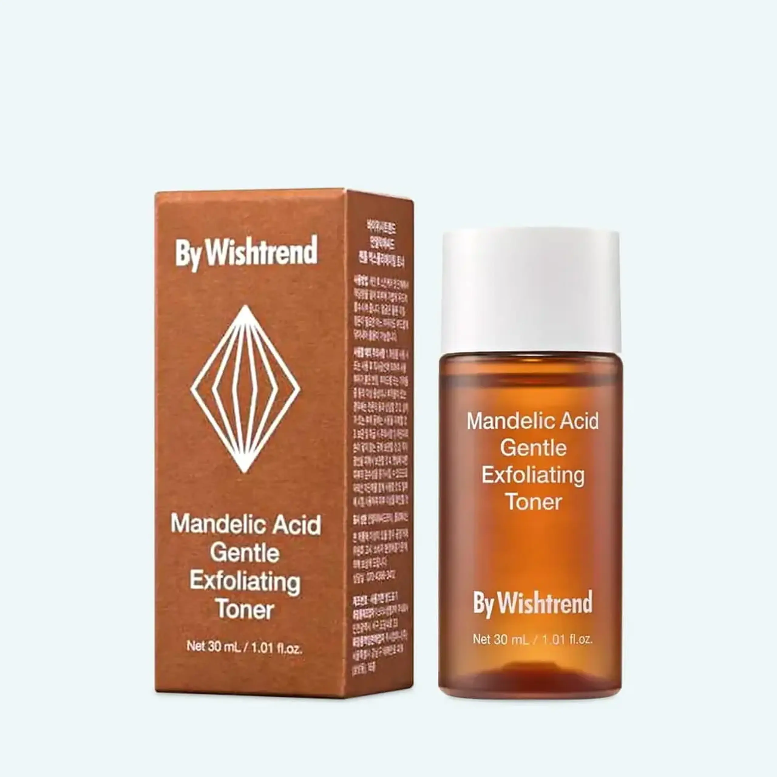 Toner exfoliant delicat cu 5% acid mandelic By Wishtrend Mandelic Acid Gentle Exfoliating Toner 30ml