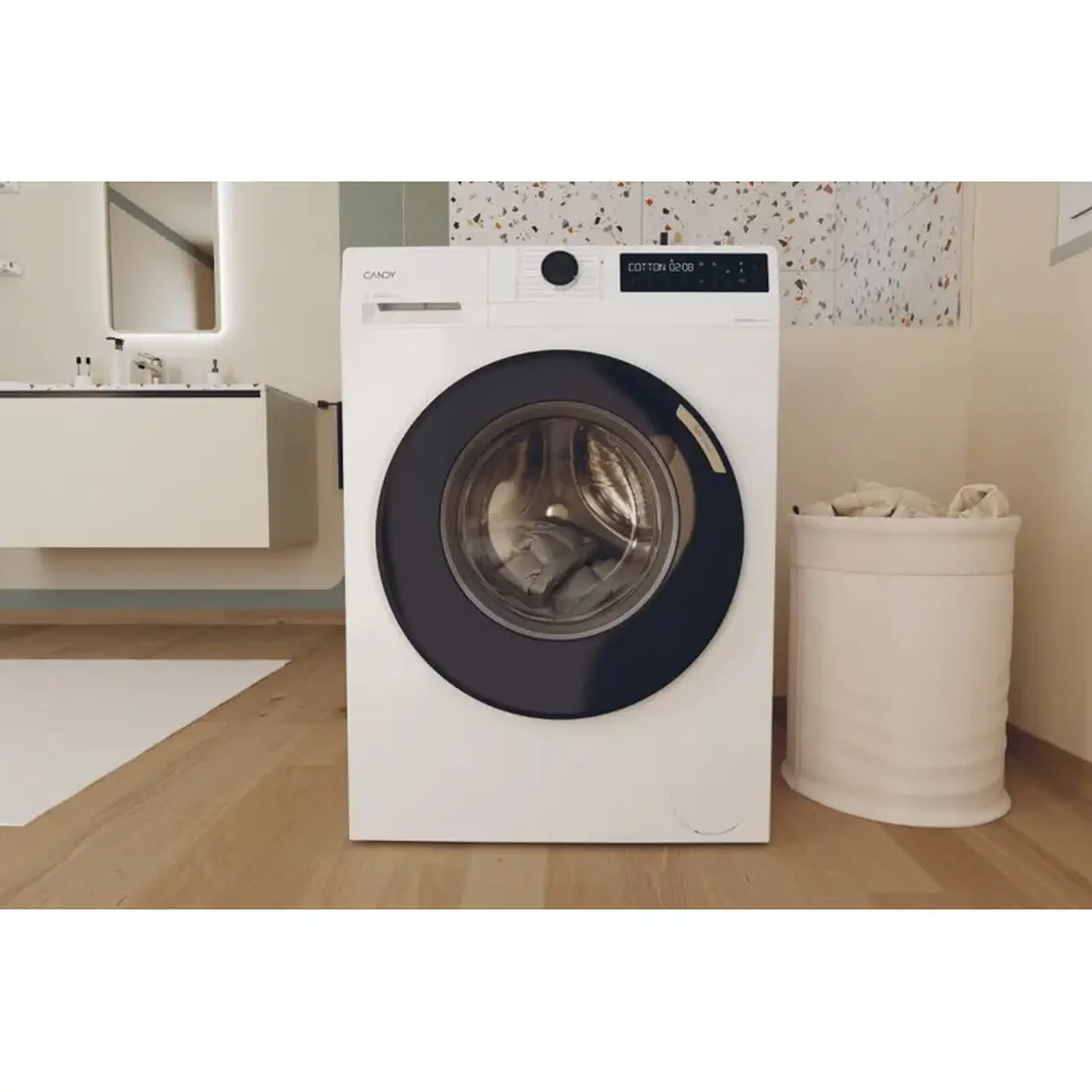 Mașină de spălat Candy BR 48B6-S, 8kg, Alb