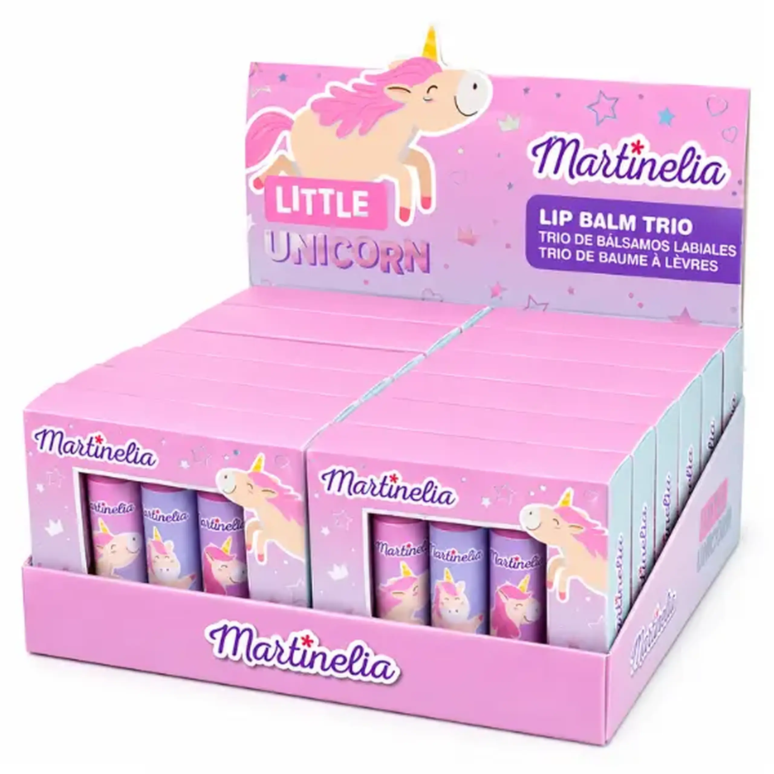 Martinelia Set de balsamuri pentru buze „Micul Unicorn” (3 buc.)