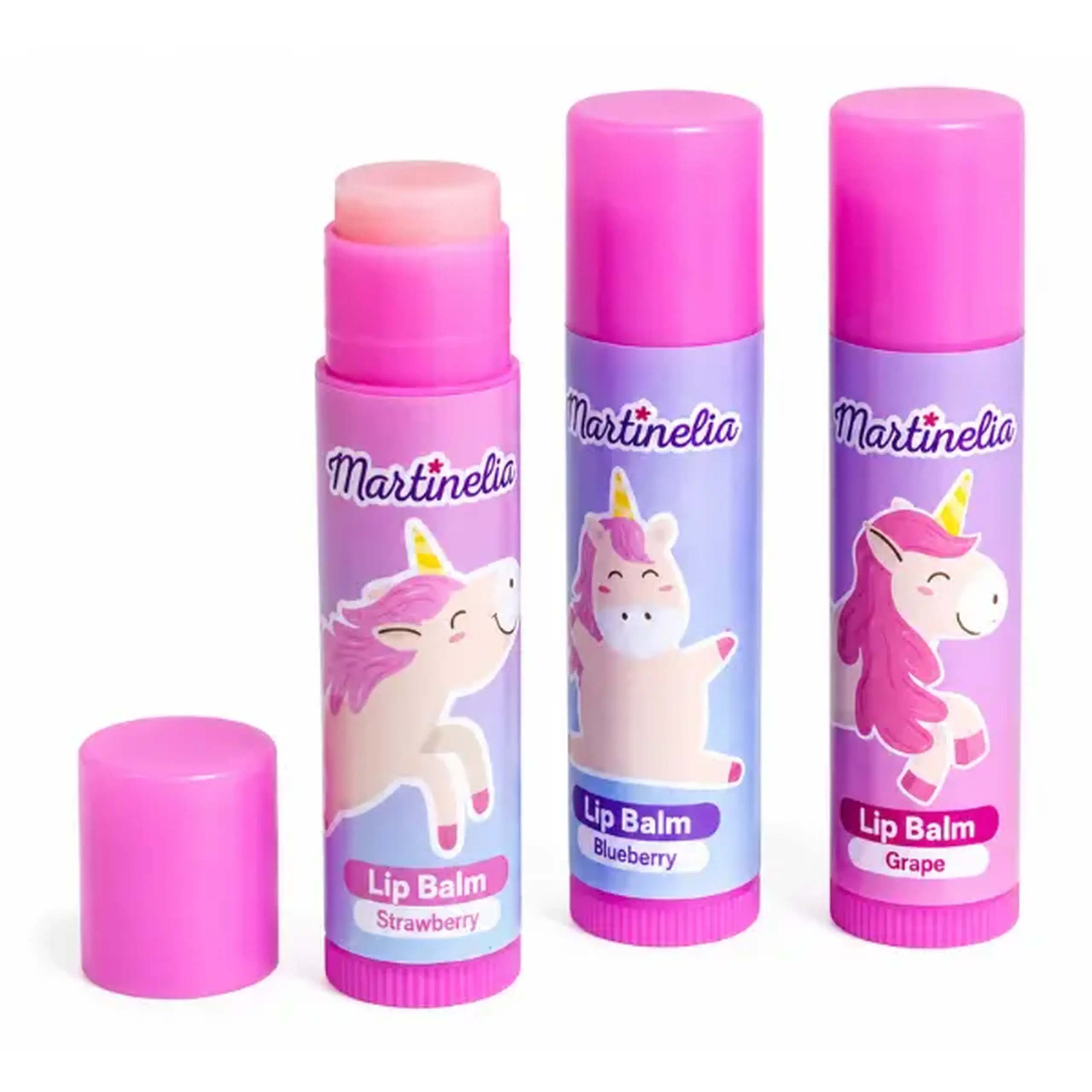 Martinelia Set de balsamuri pentru buze „Micul Unicorn” (3 buc.)