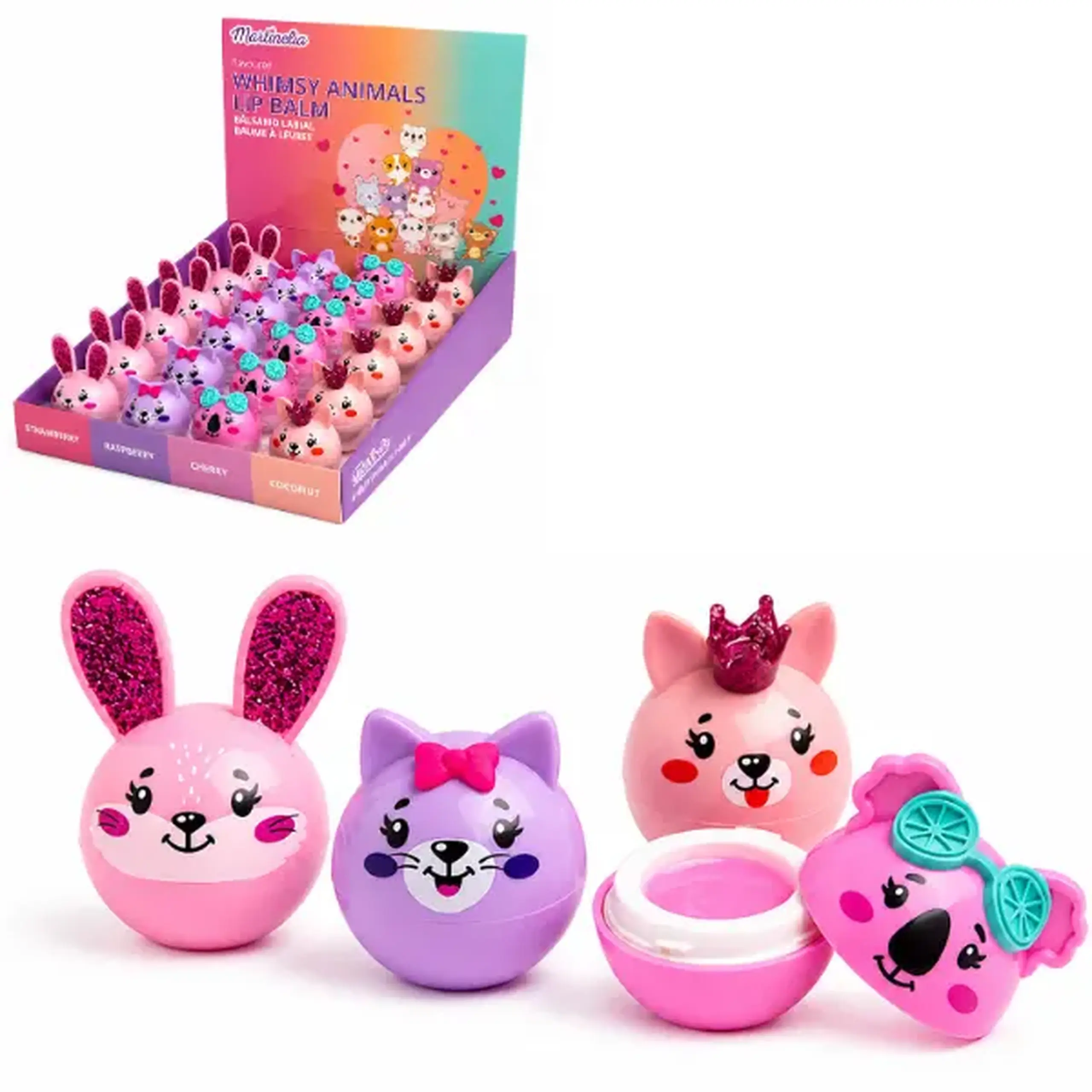 Martinelia Balsam de buze „Animale fermecate”, 4 modele