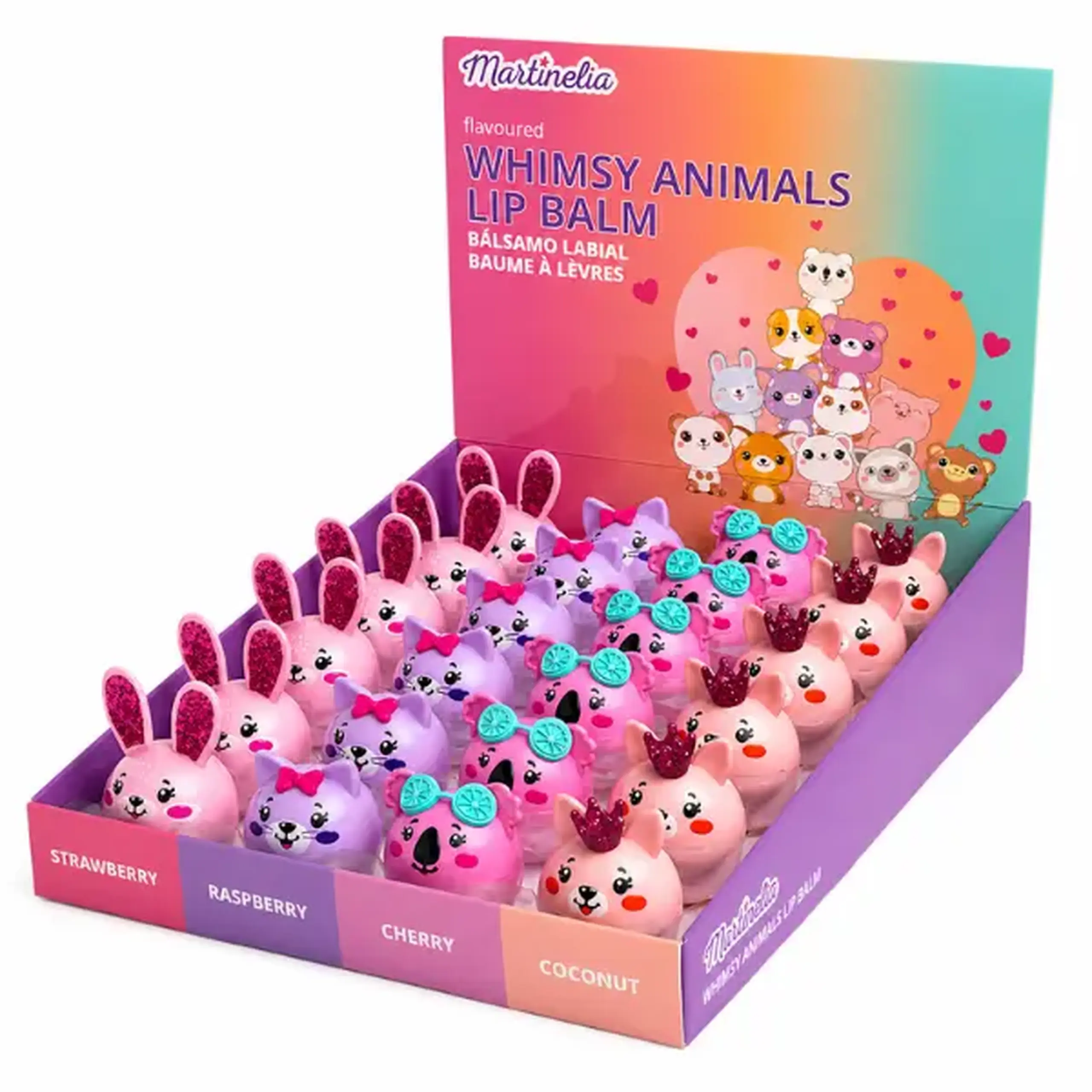 Martinelia Balsam de buze „Animale fermecate”, 4 modele