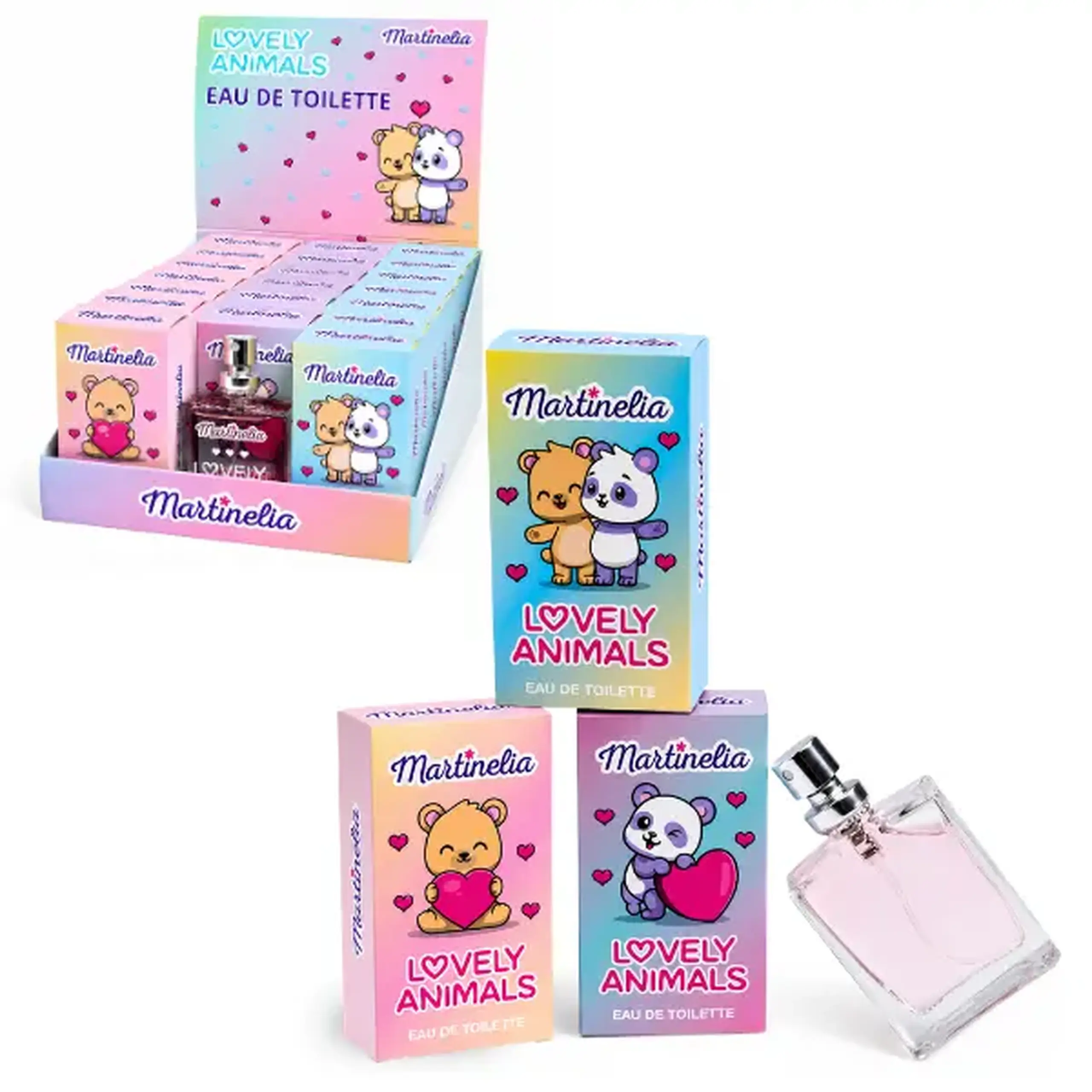 Martinelia Apă de toaletă „Animale drăgălașe”, 15 ml, 3 arome