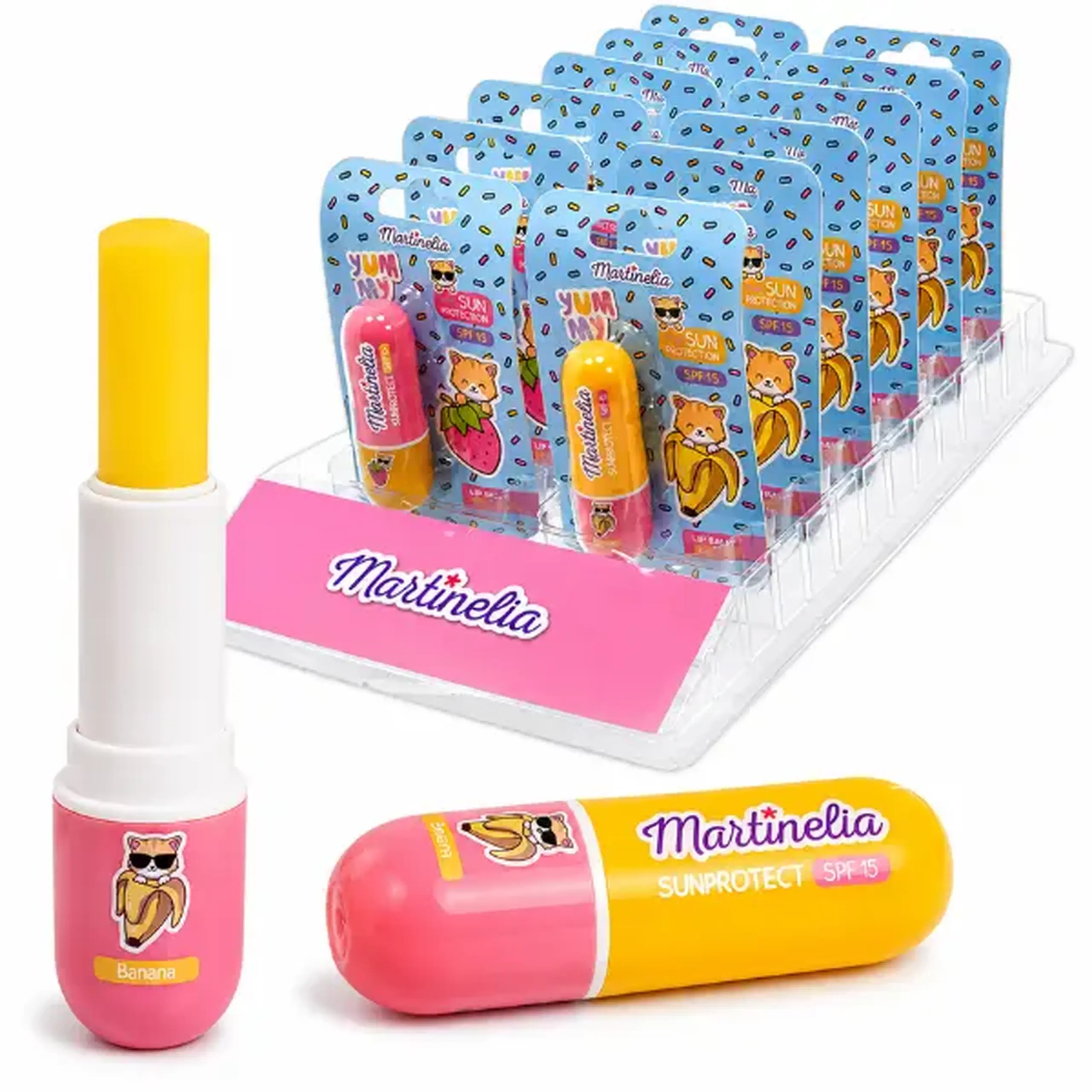 Martinelia balsam de buze cu protecție solară „Yummy”, SPF 15