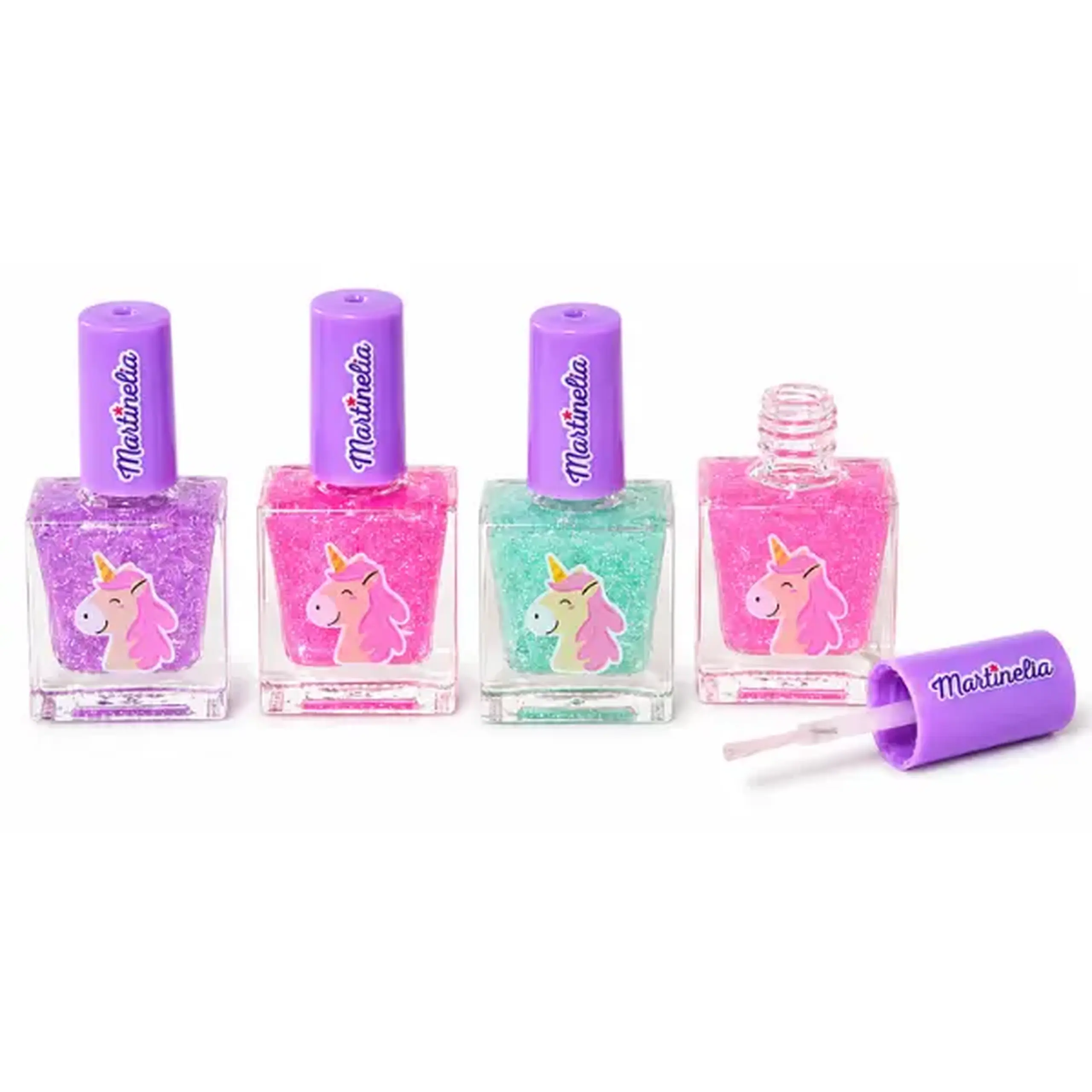 Martinelia Set de lacuri de unghii „Micul Unicorn”, 4 elem.