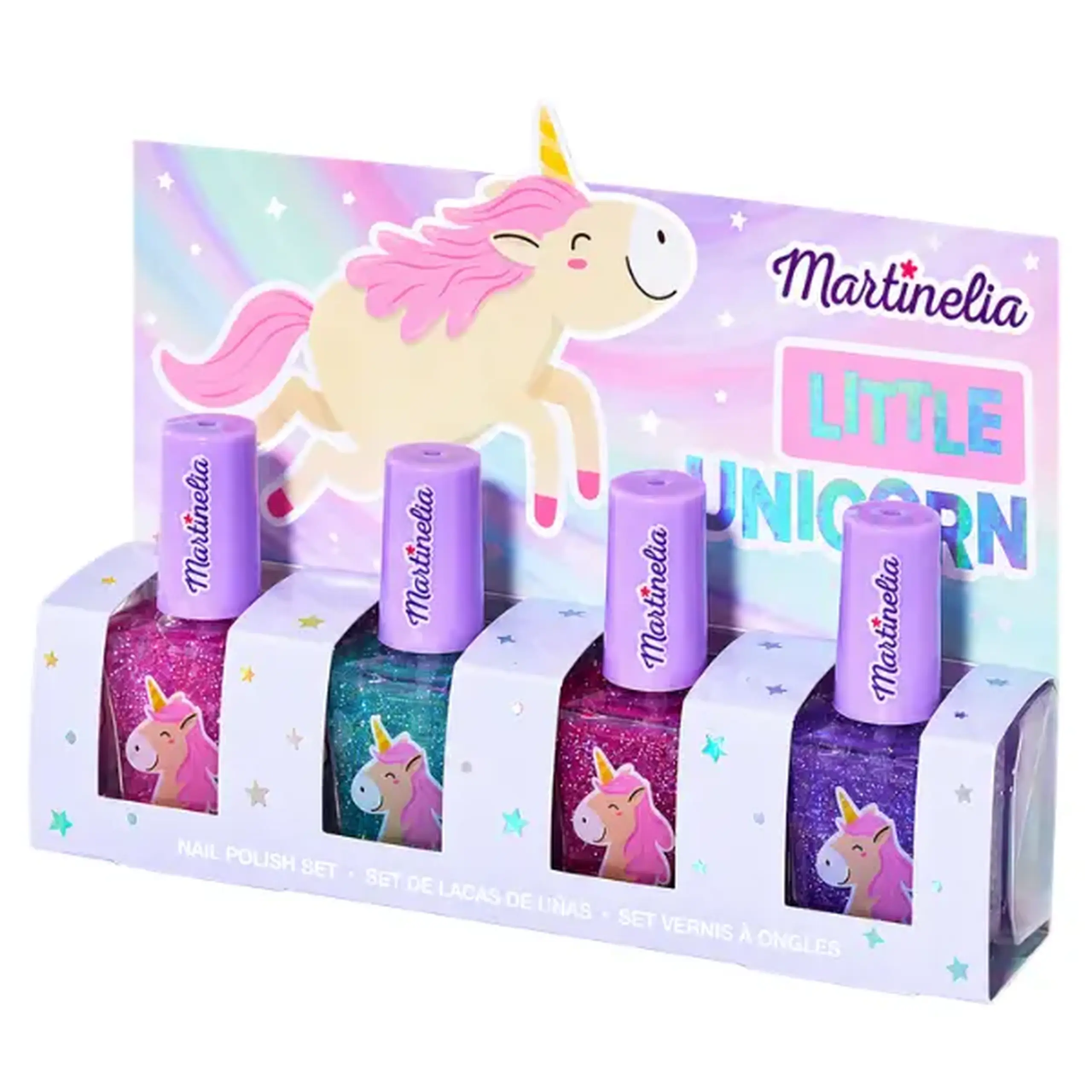 Martinelia Set de lacuri de unghii „Micul Unicorn”, 4 elem.