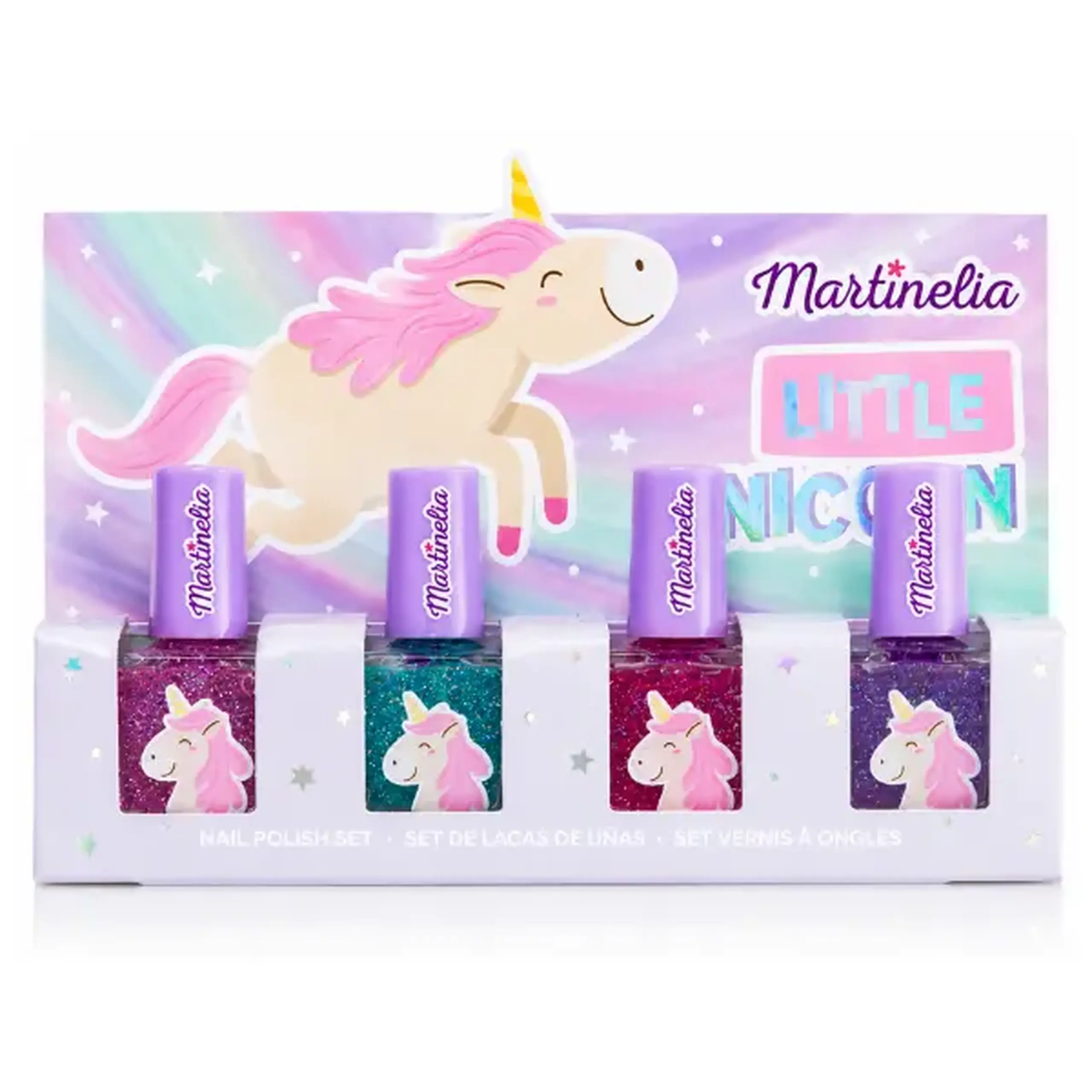 Martinelia Set de lacuri de unghii „Micul Unicorn”, 4 elem.