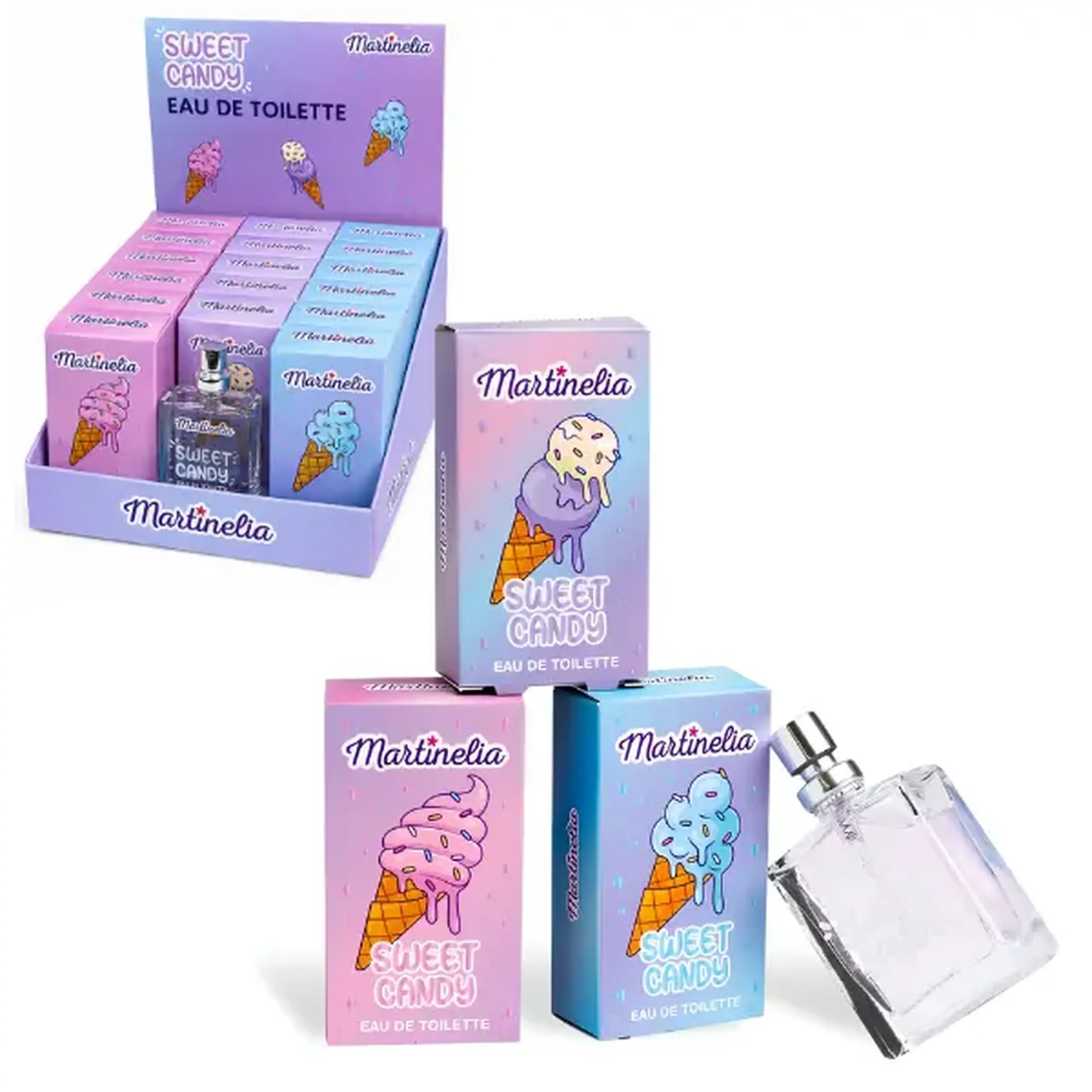 Martinelia Apă de toaletă „Bomboană dulce”, 15 ml, 3 arome