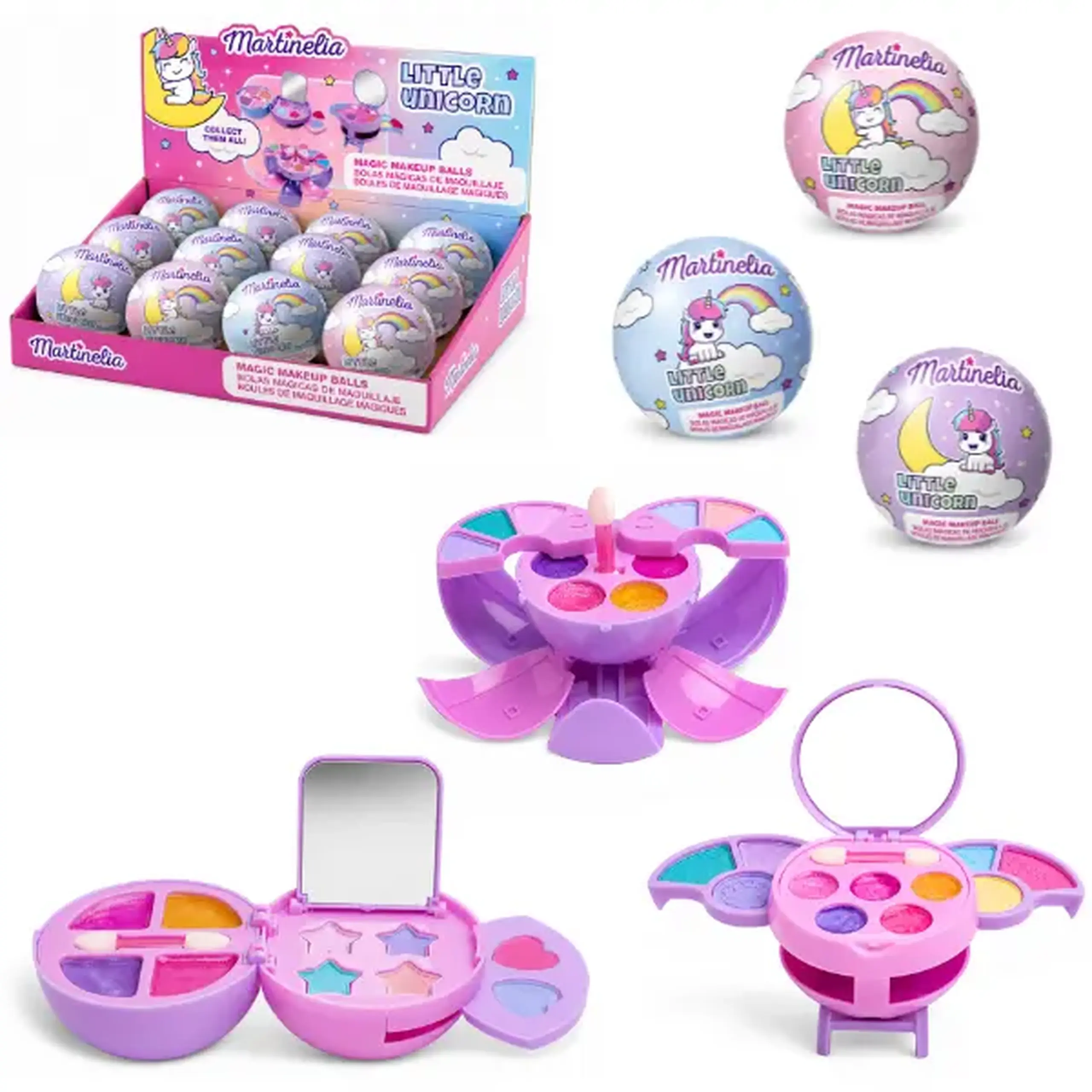 Martinelia Biluțe magice cu cosmetice „Micul Unicorn”, 3 modele