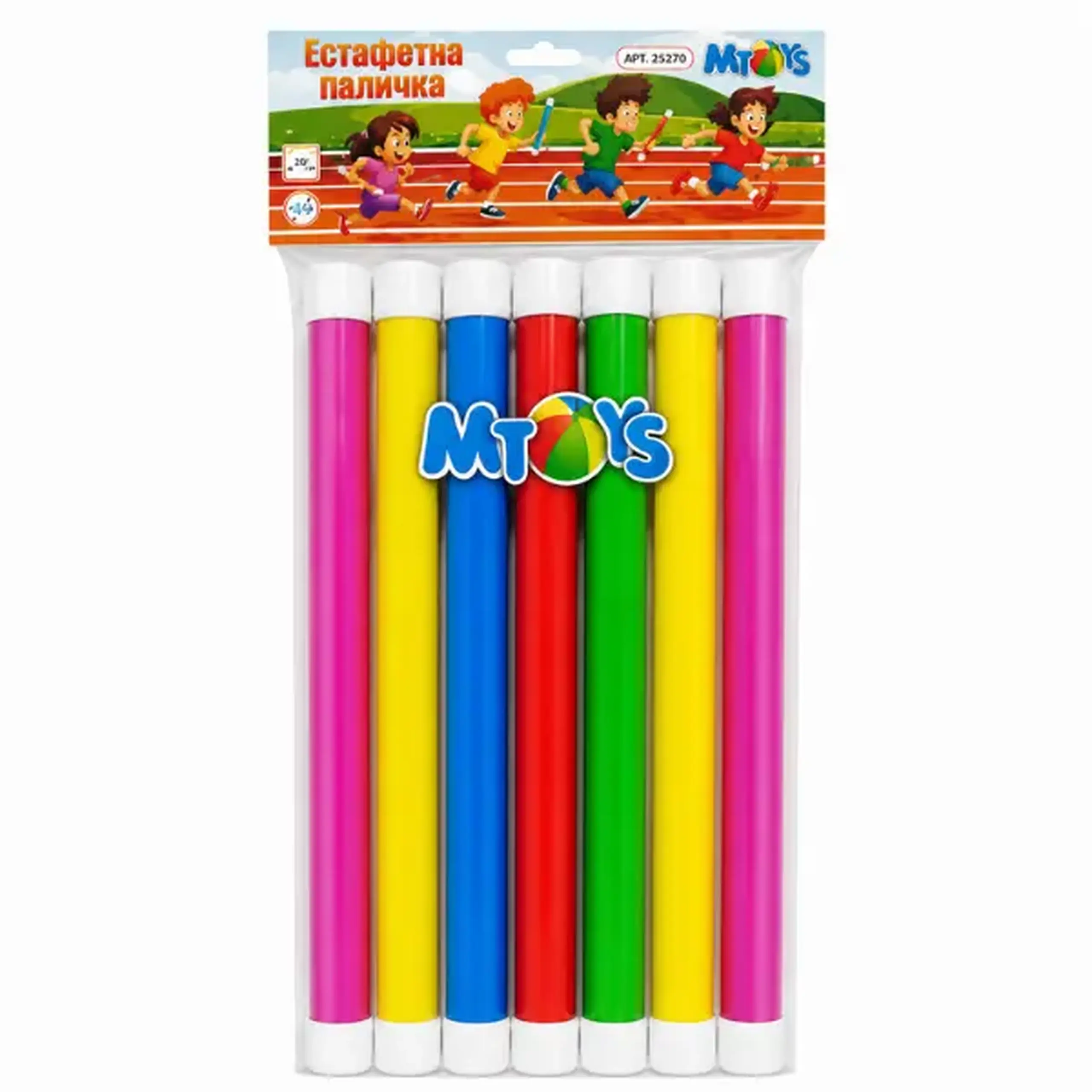 Set de bețe pentru ștafetă, 30 cm, 7 buc.