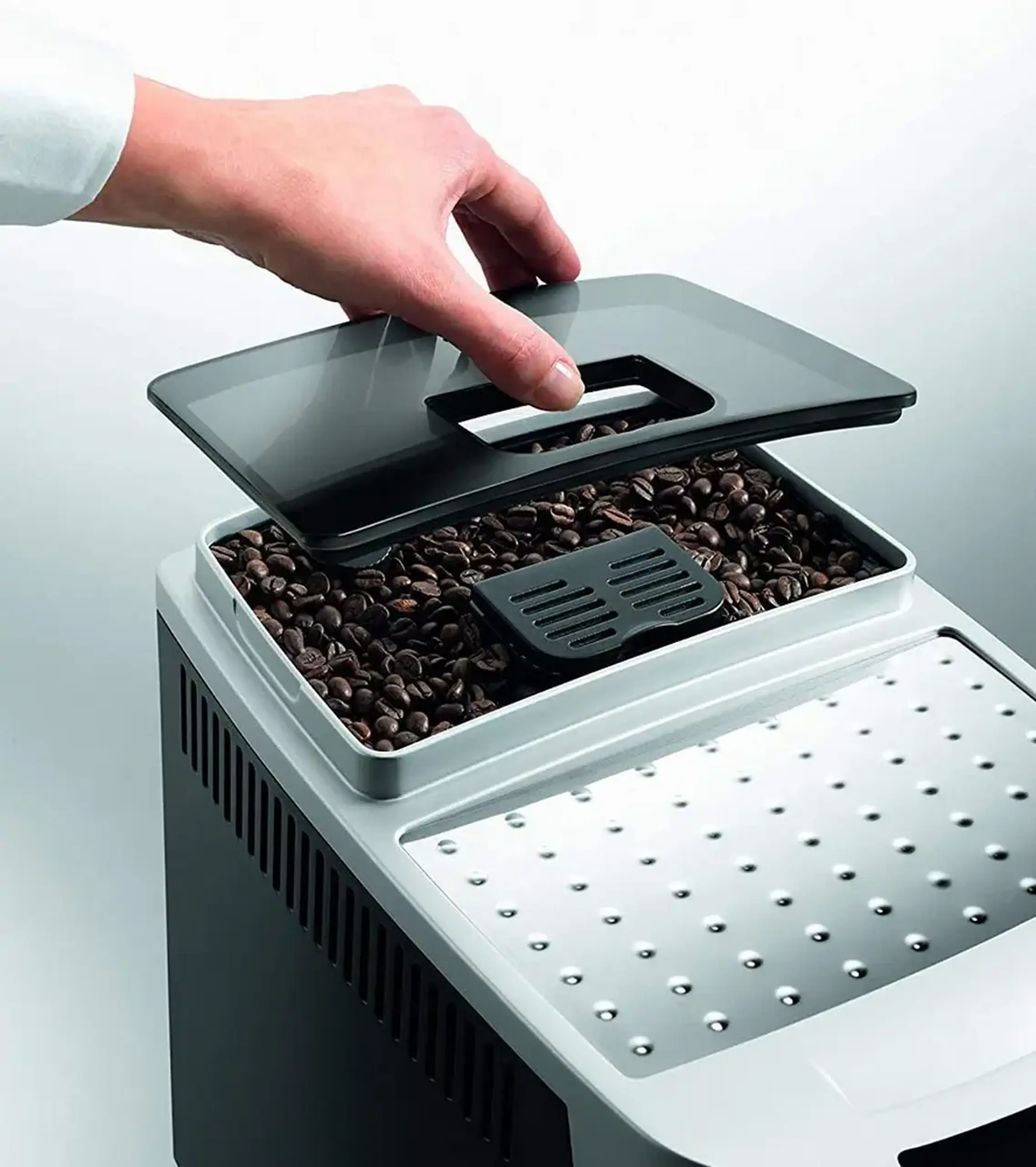 Espressor automat Delonghi ECAM22.110, Alb