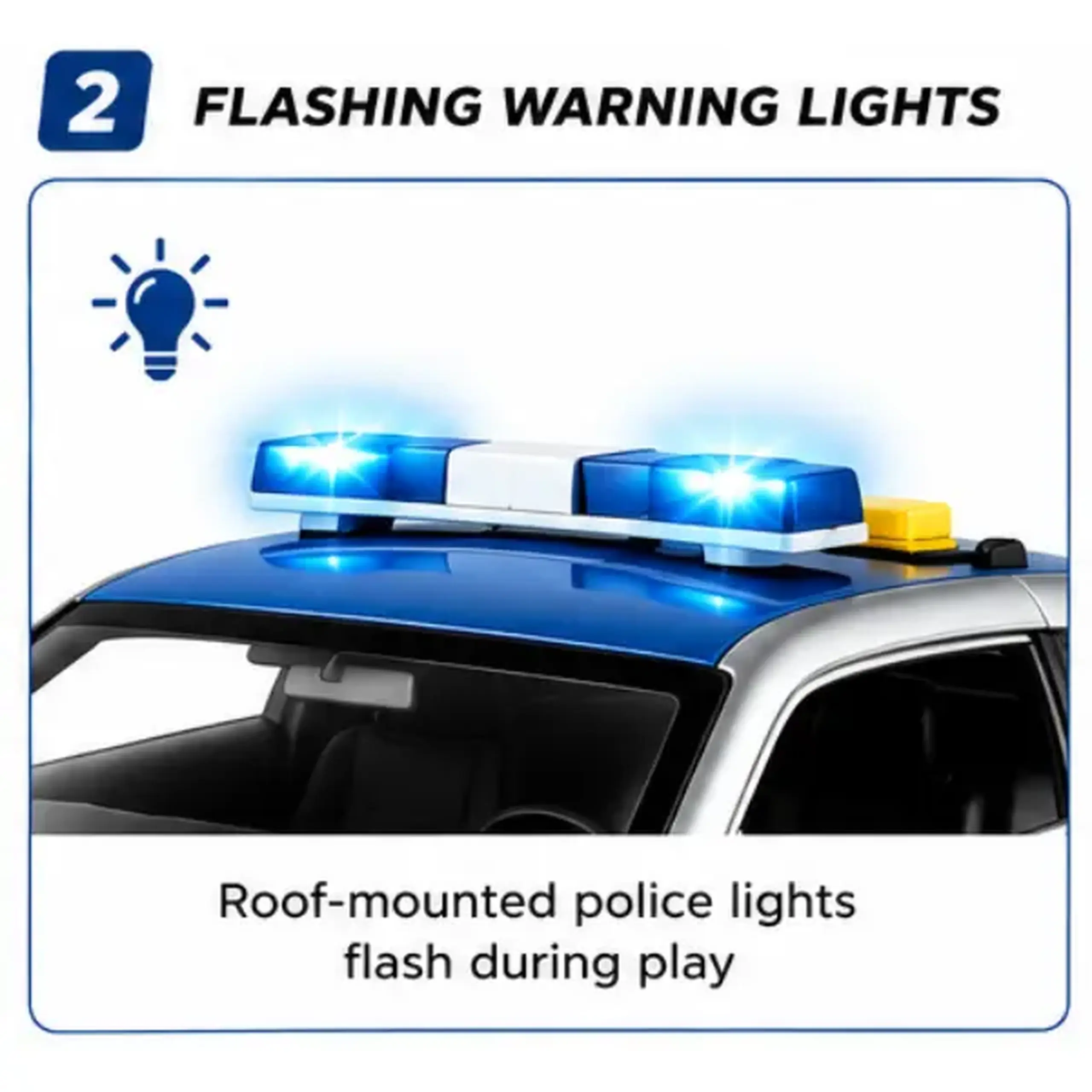 Mașinuță de poliție 1:18 (lumină / sunet)