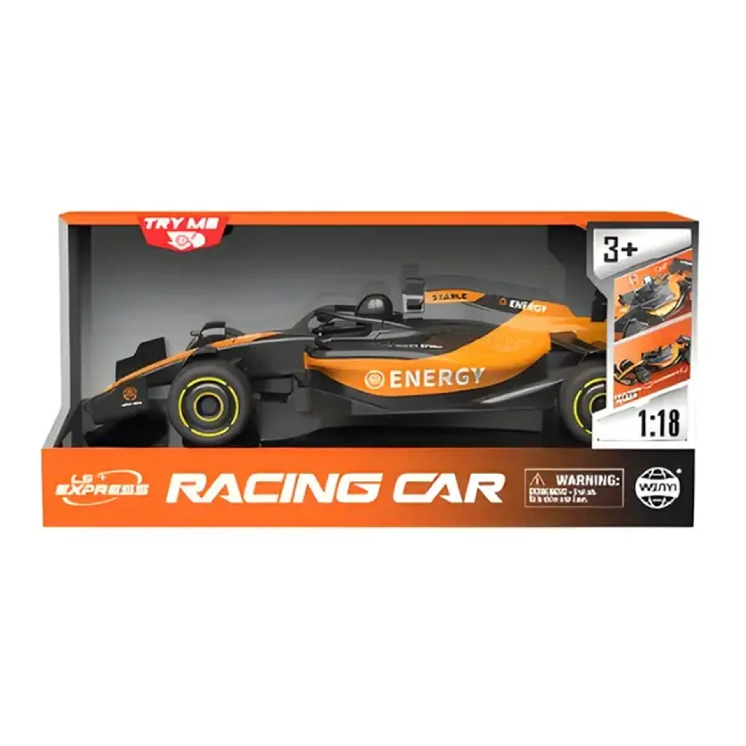 1:18 Mașină de curse F1 cu inerție, (lumină/sunet)