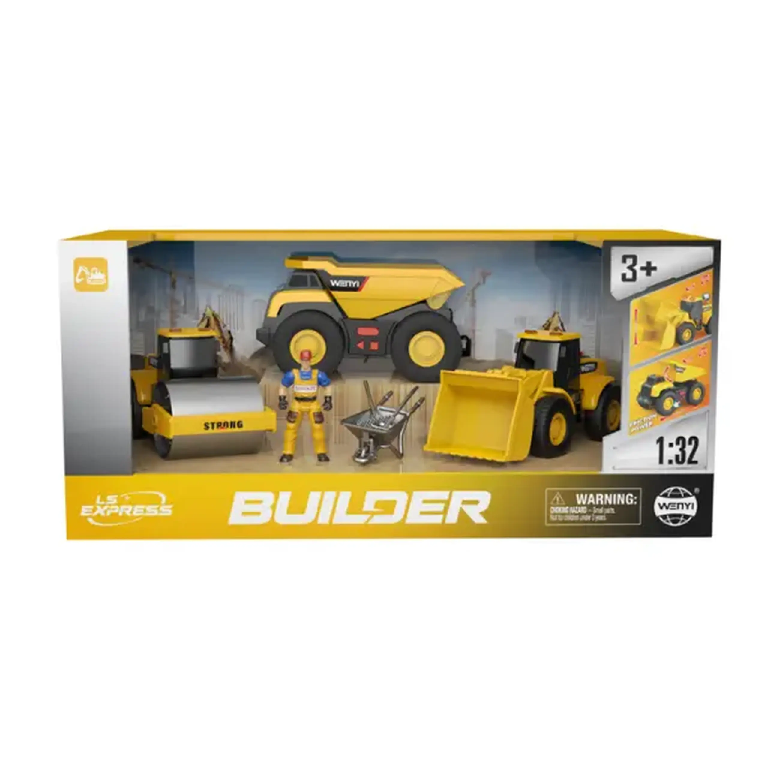 1:32 Set utilaje de construcții cu fricțiune (lumini /sunete)