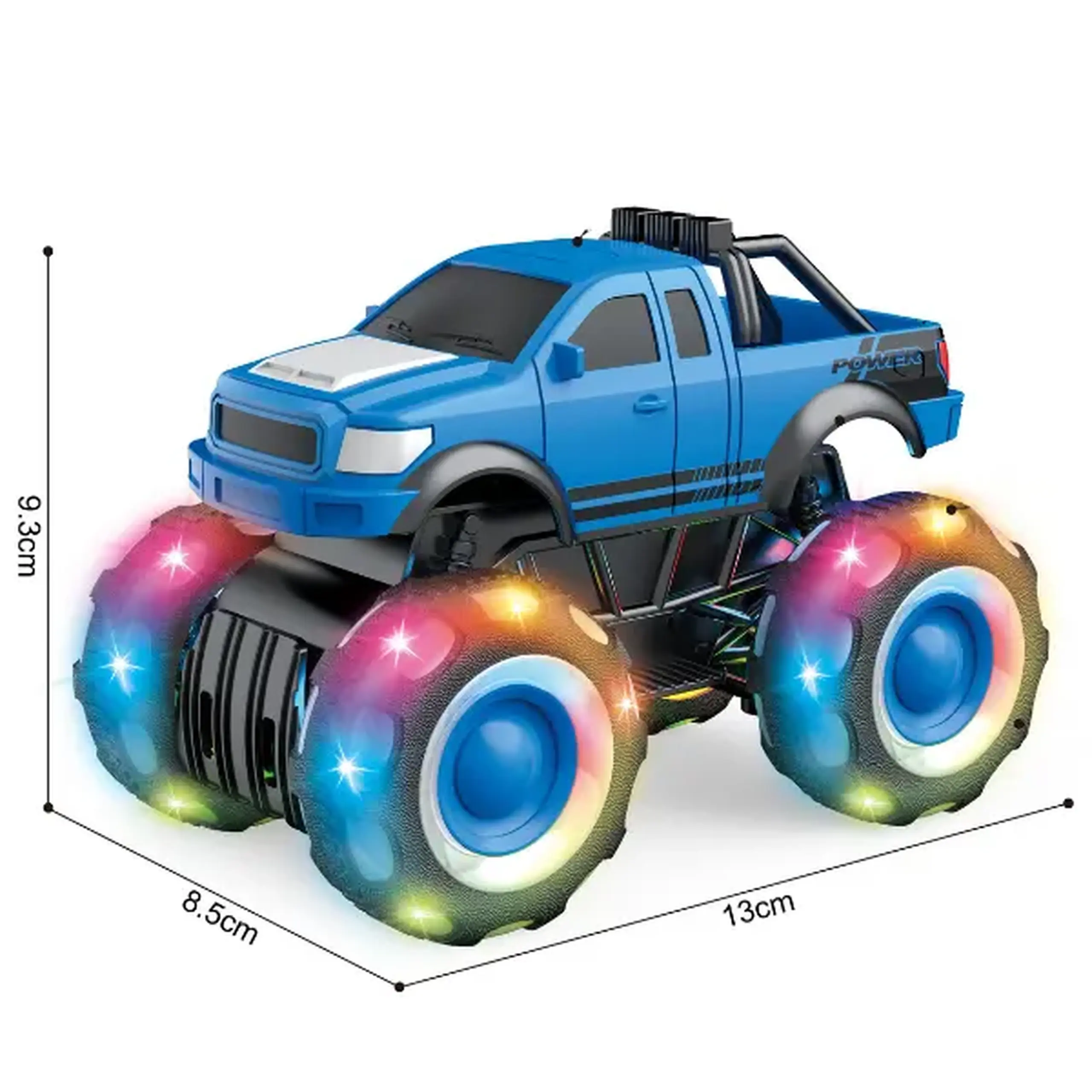 1:32 Monster Truck cu inerție (lumină/sunet), albastru