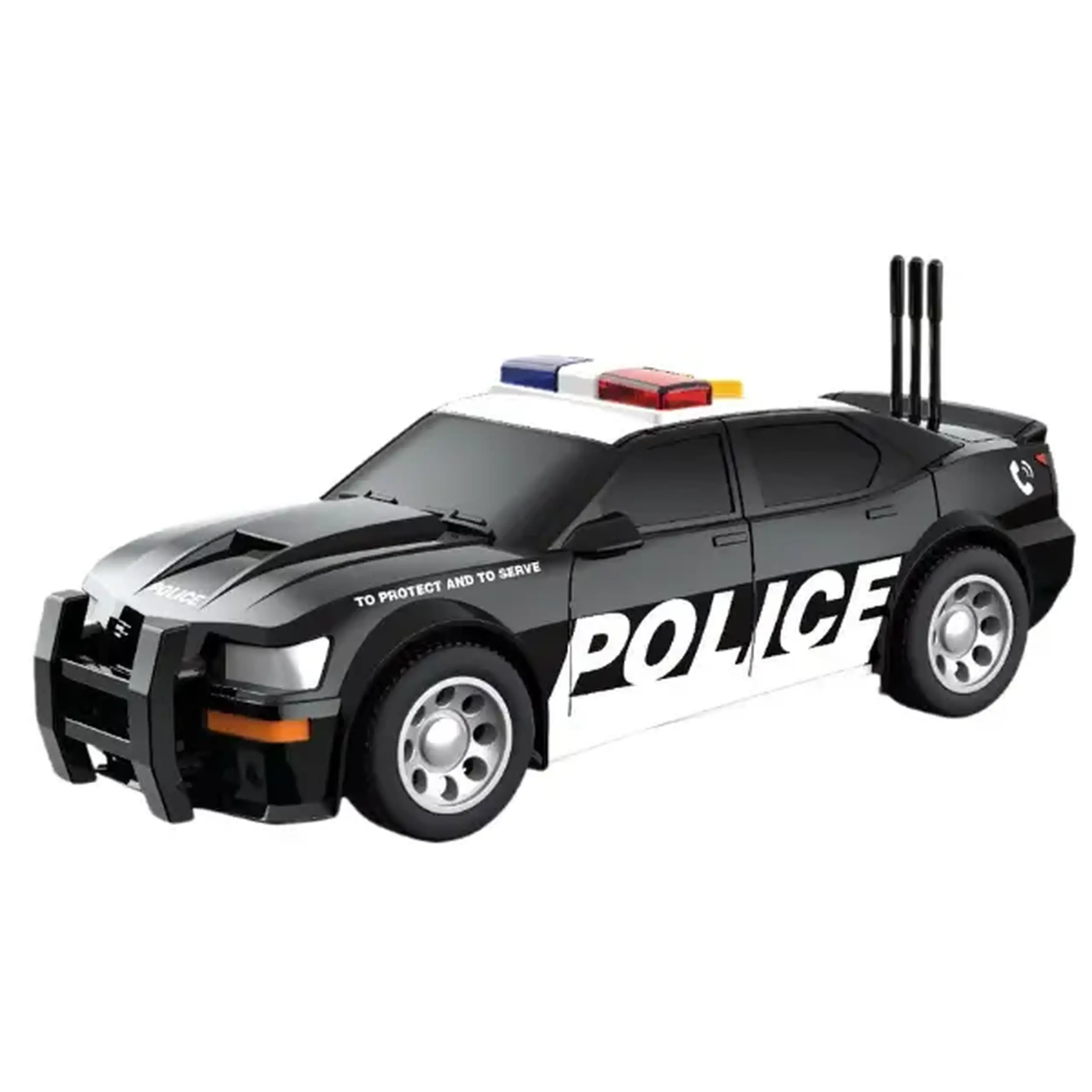 1:32 Set vehicule de poliție cu fricțiune (lumini / sunete)