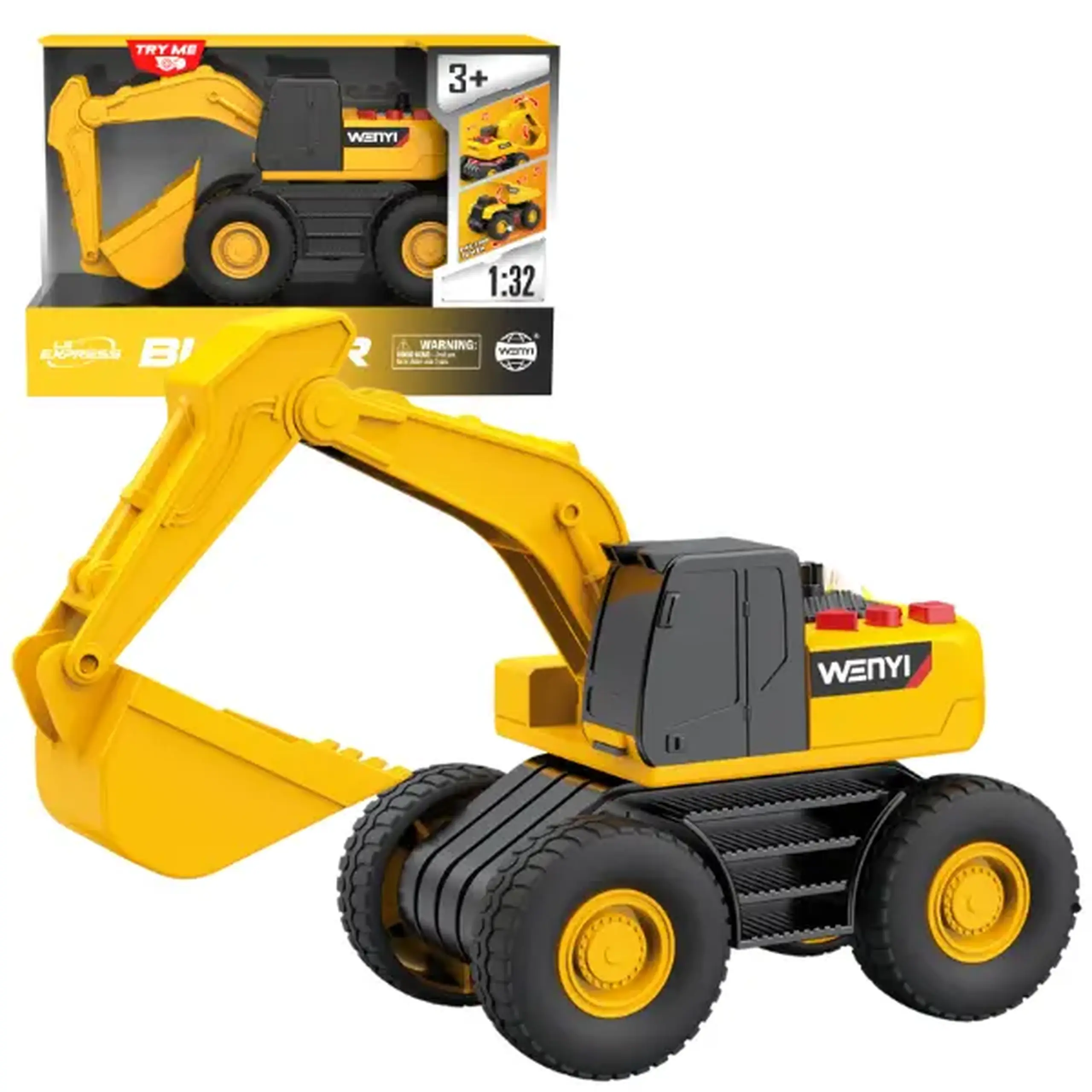 1:32 Excavator cu fricțiune (lumini /sunete)