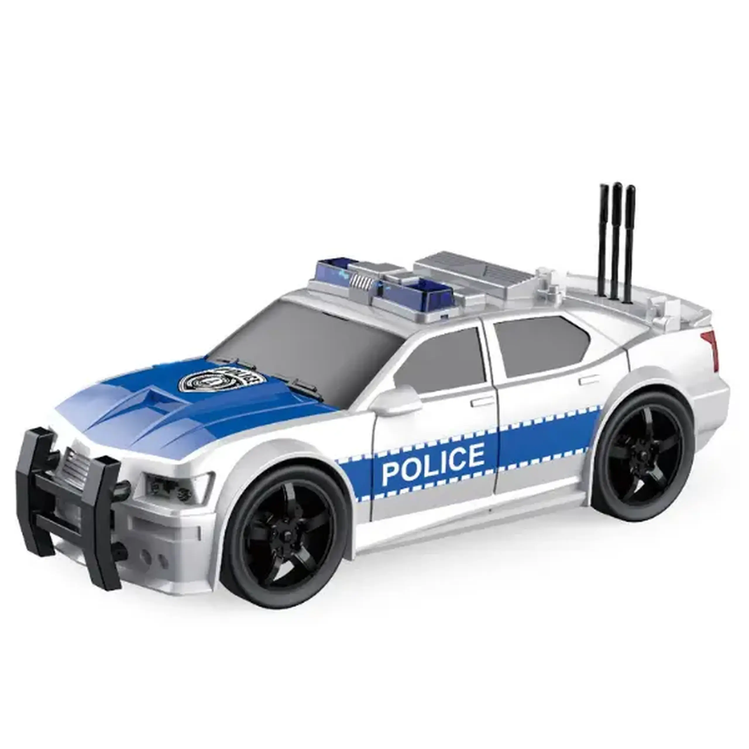 1:20 Set vehicule de poliție cu fricțiune (lumini /sunete)