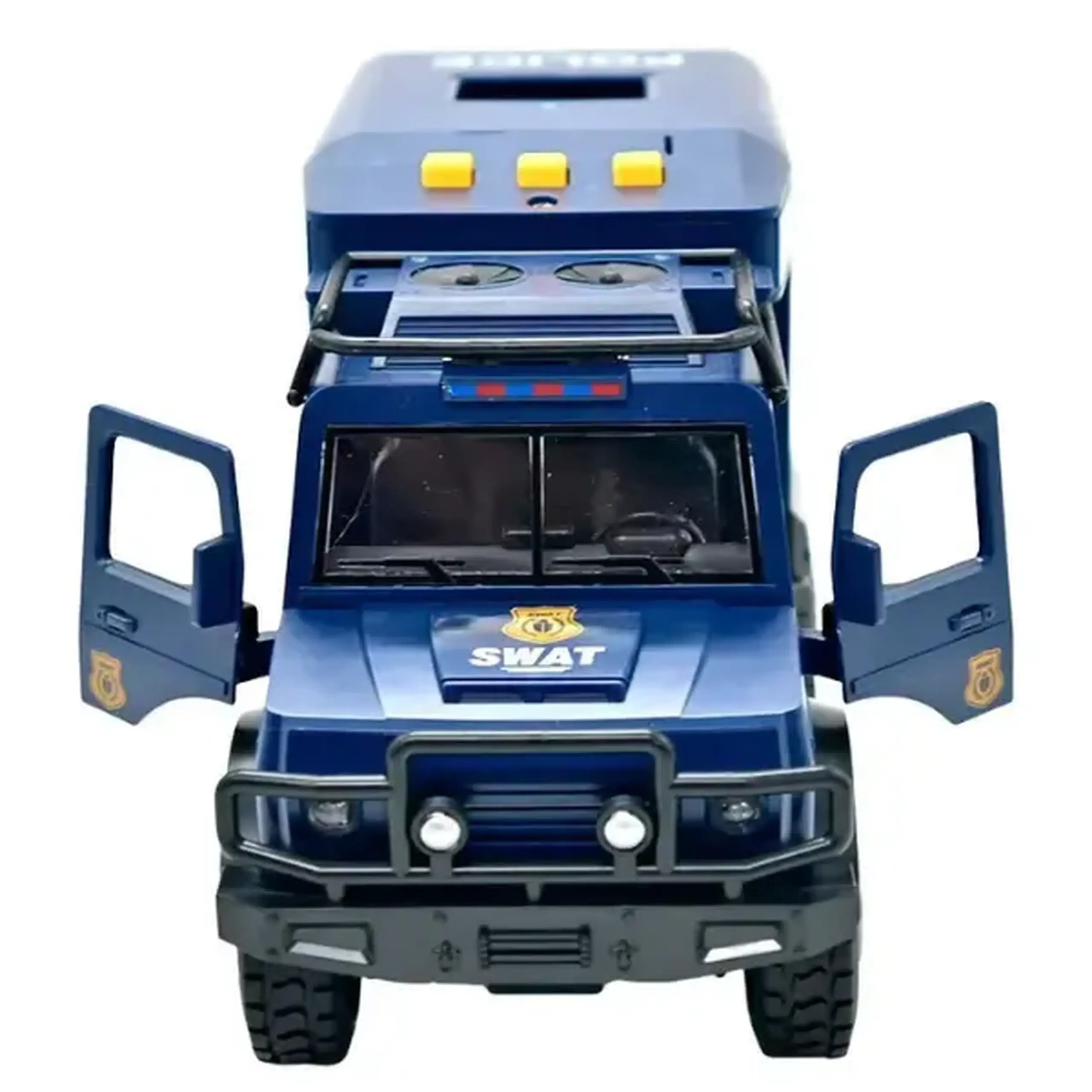 1:16 Jeep de poliție cu inerție (lumini /sunete / ușile se deschid)