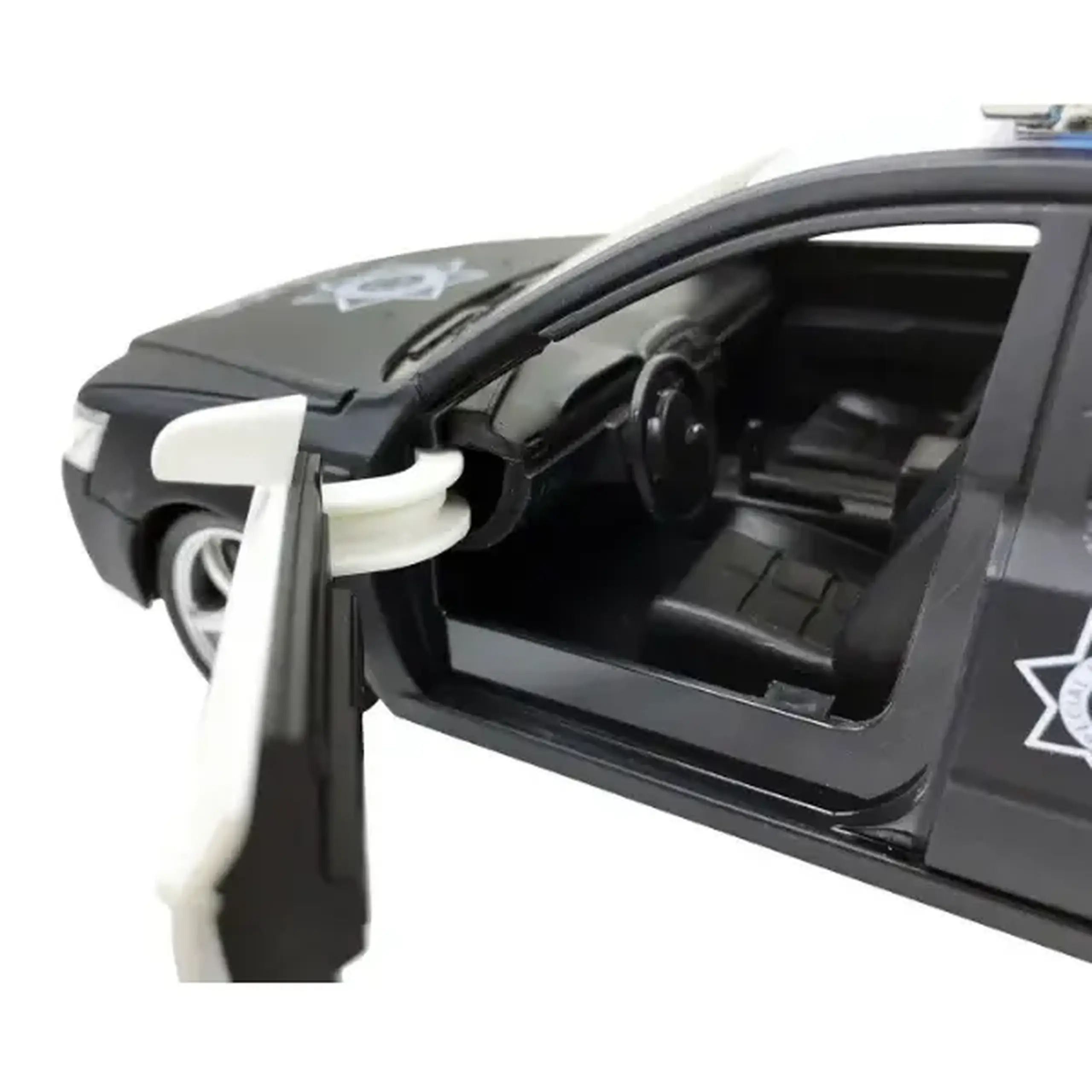 1:16 Mașina de poliție cu inerție (lumini /sunete / ușile se deschid)