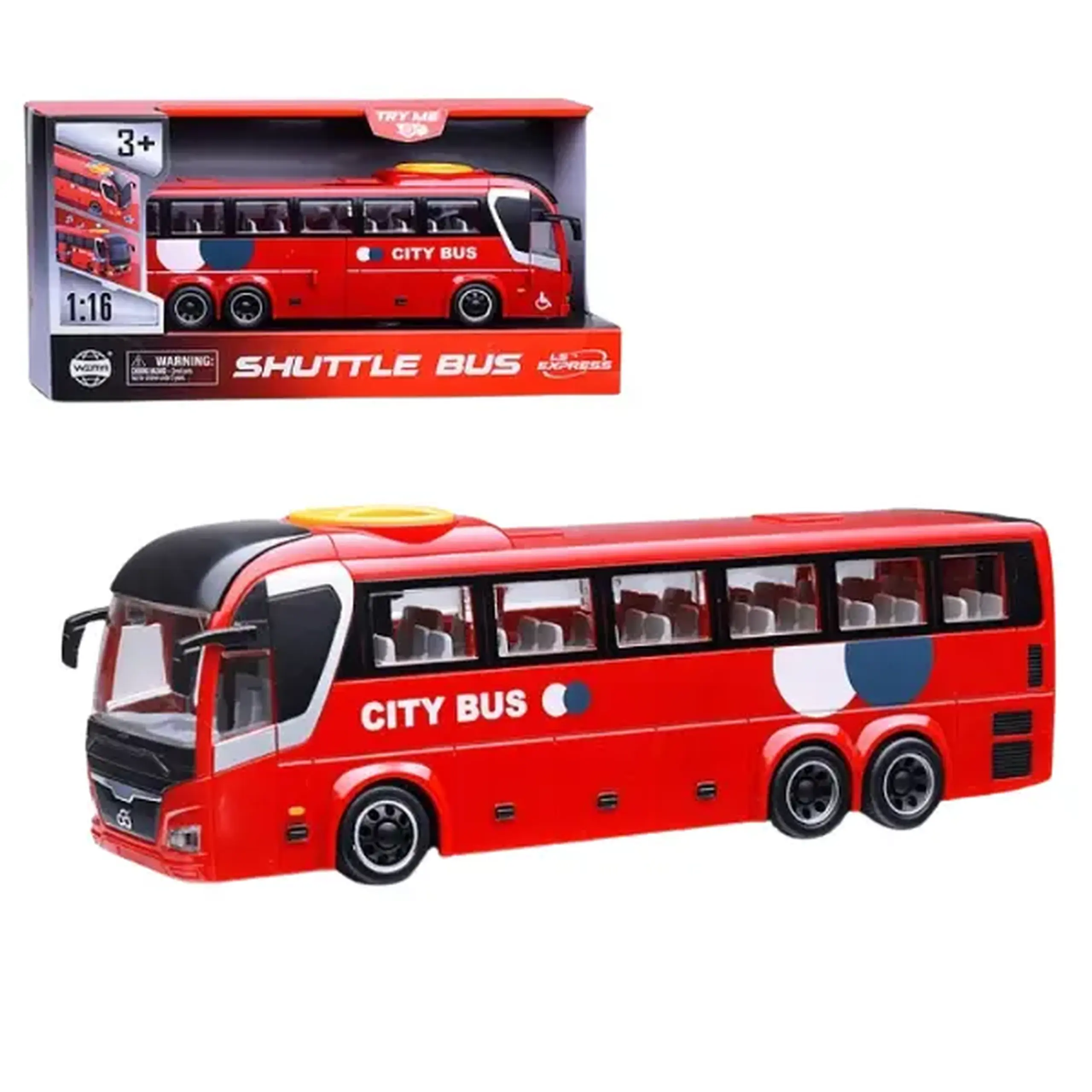1:16 Autobuz inerțial "Urban" (lumină/sunet)