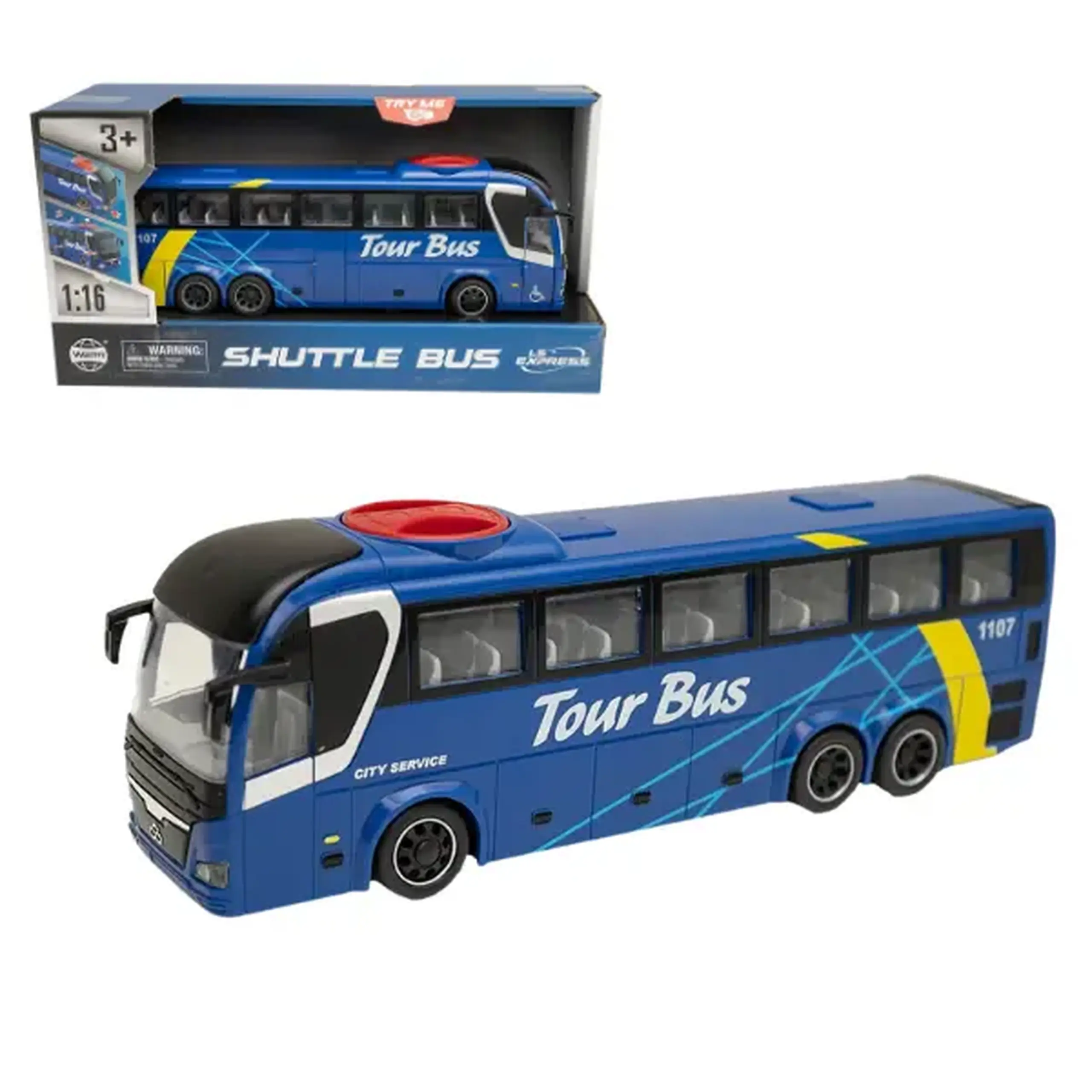 1:16 Autobuz inerțial "Turistic" (lumină/sunet)