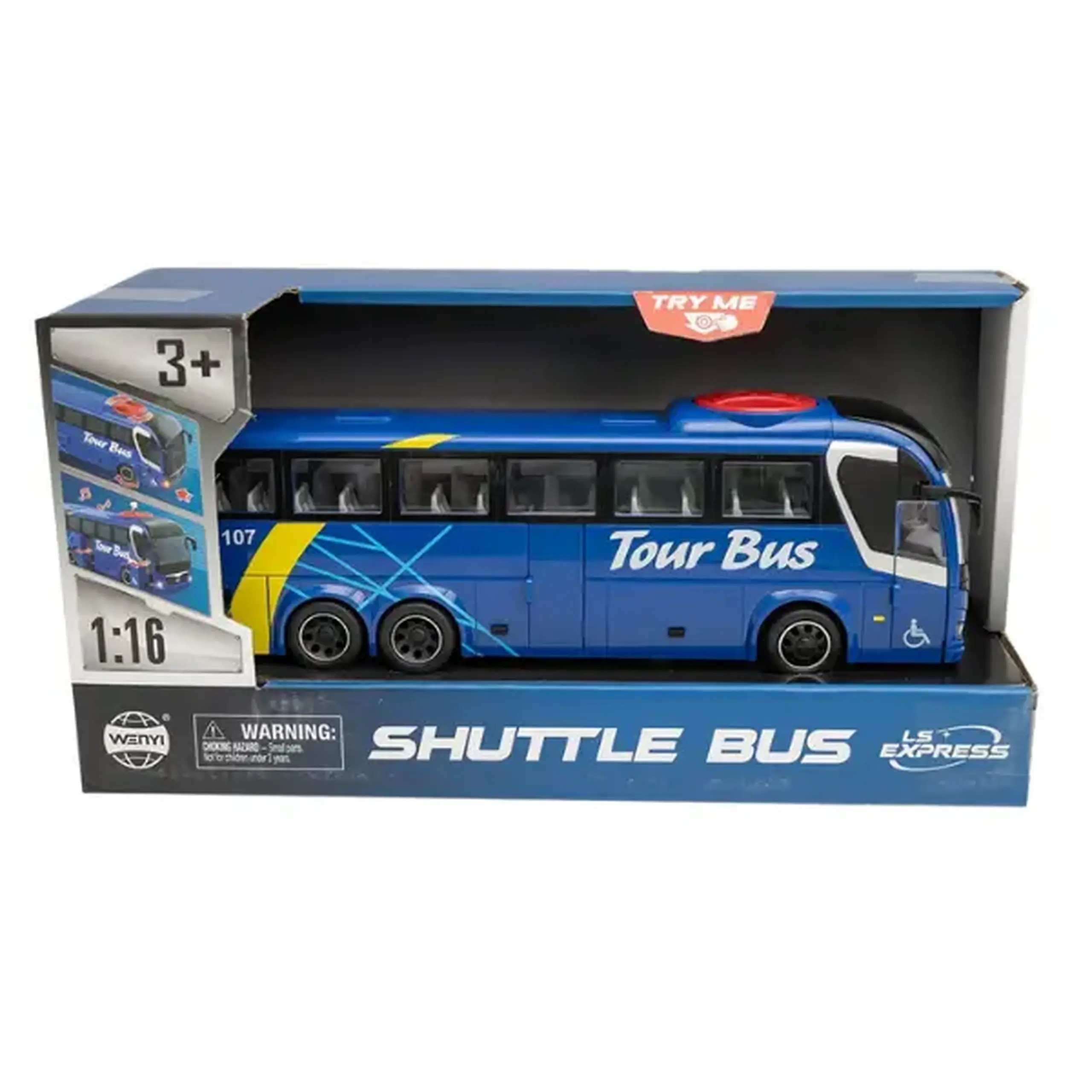 1:16 Autobuz inerțial "Turistic" (lumină/sunet)