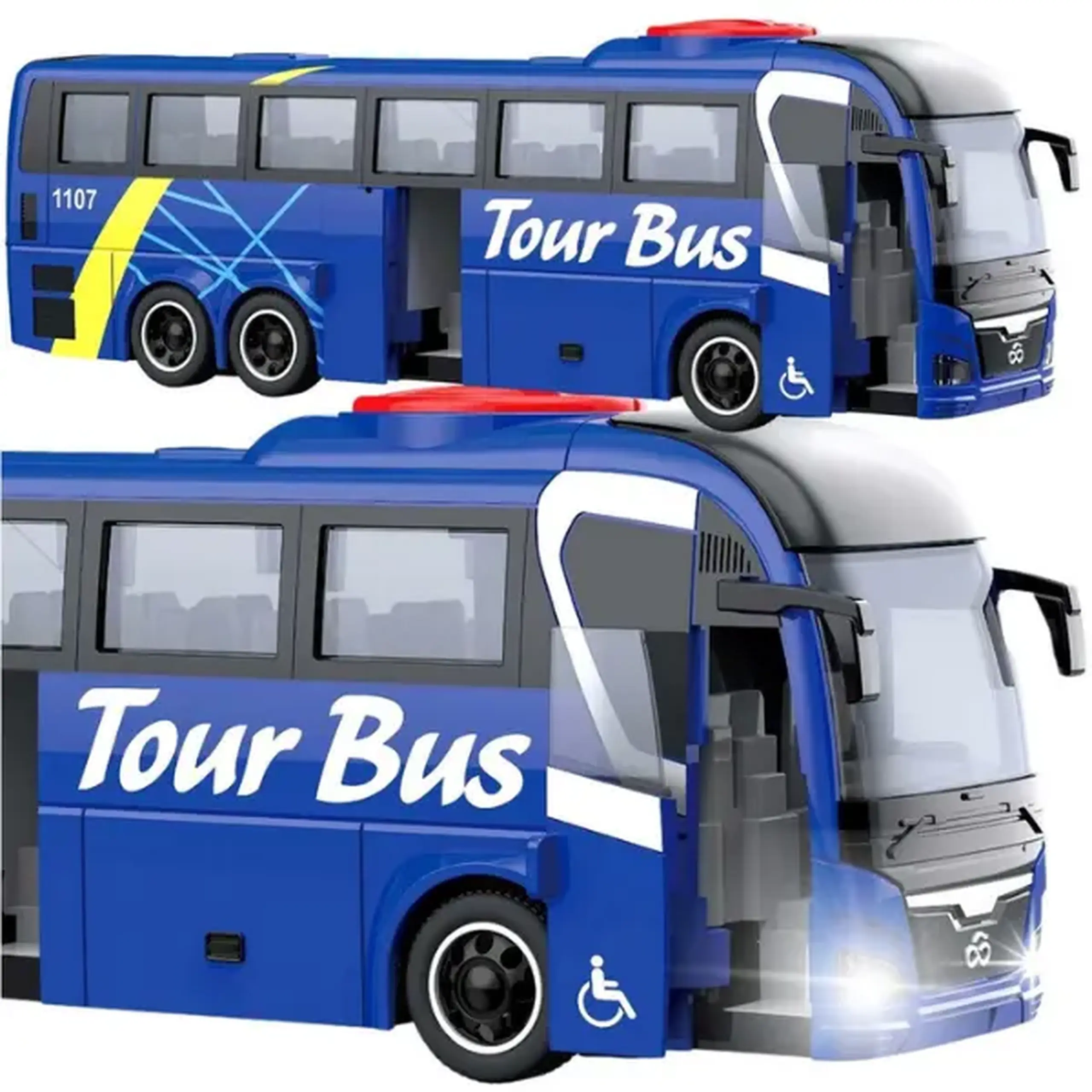 1:16 Autobuz inerțial "Turistic" (lumină/sunet)
