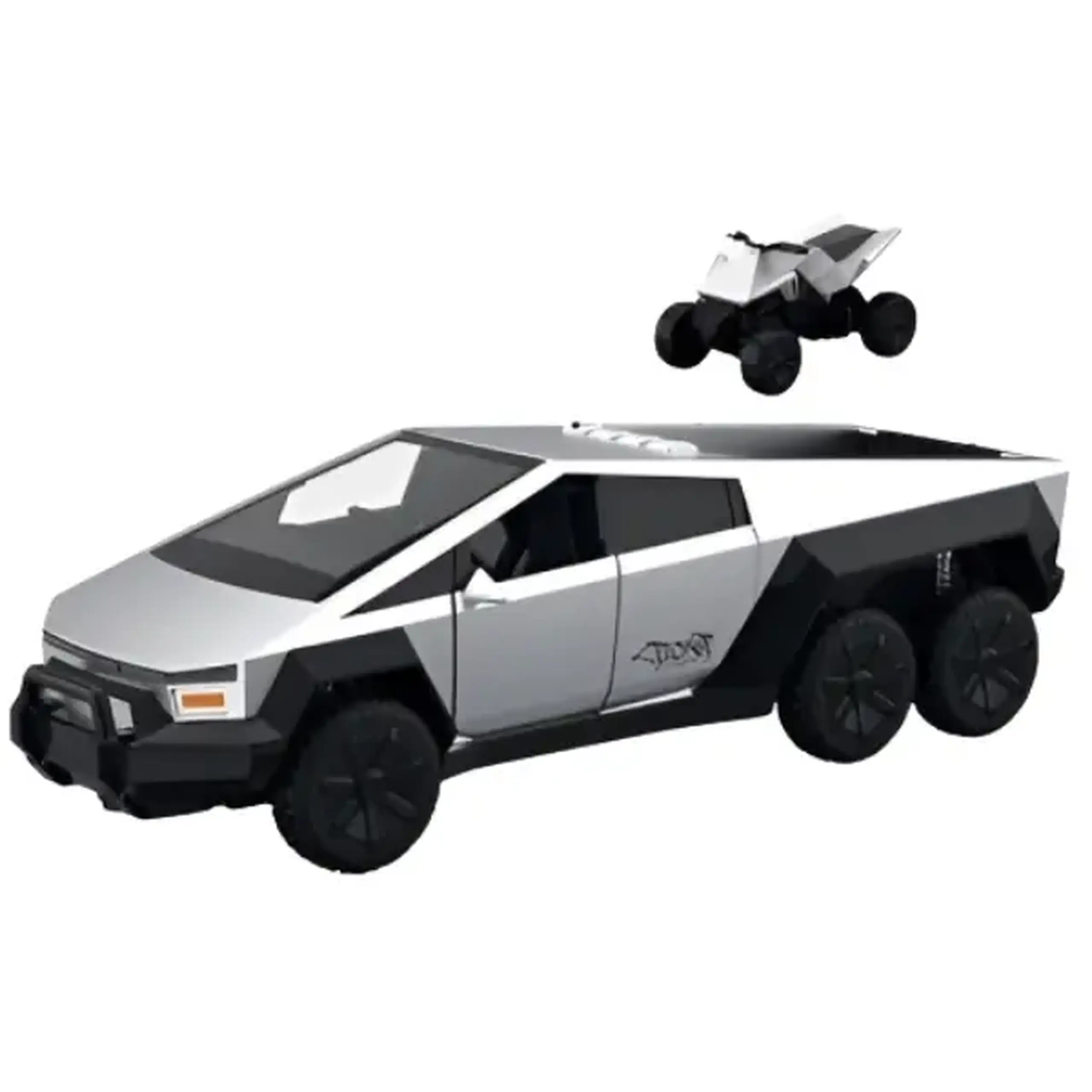 1:16 "Cybertruck" inerțial cu șase roți (lumini/sunete)