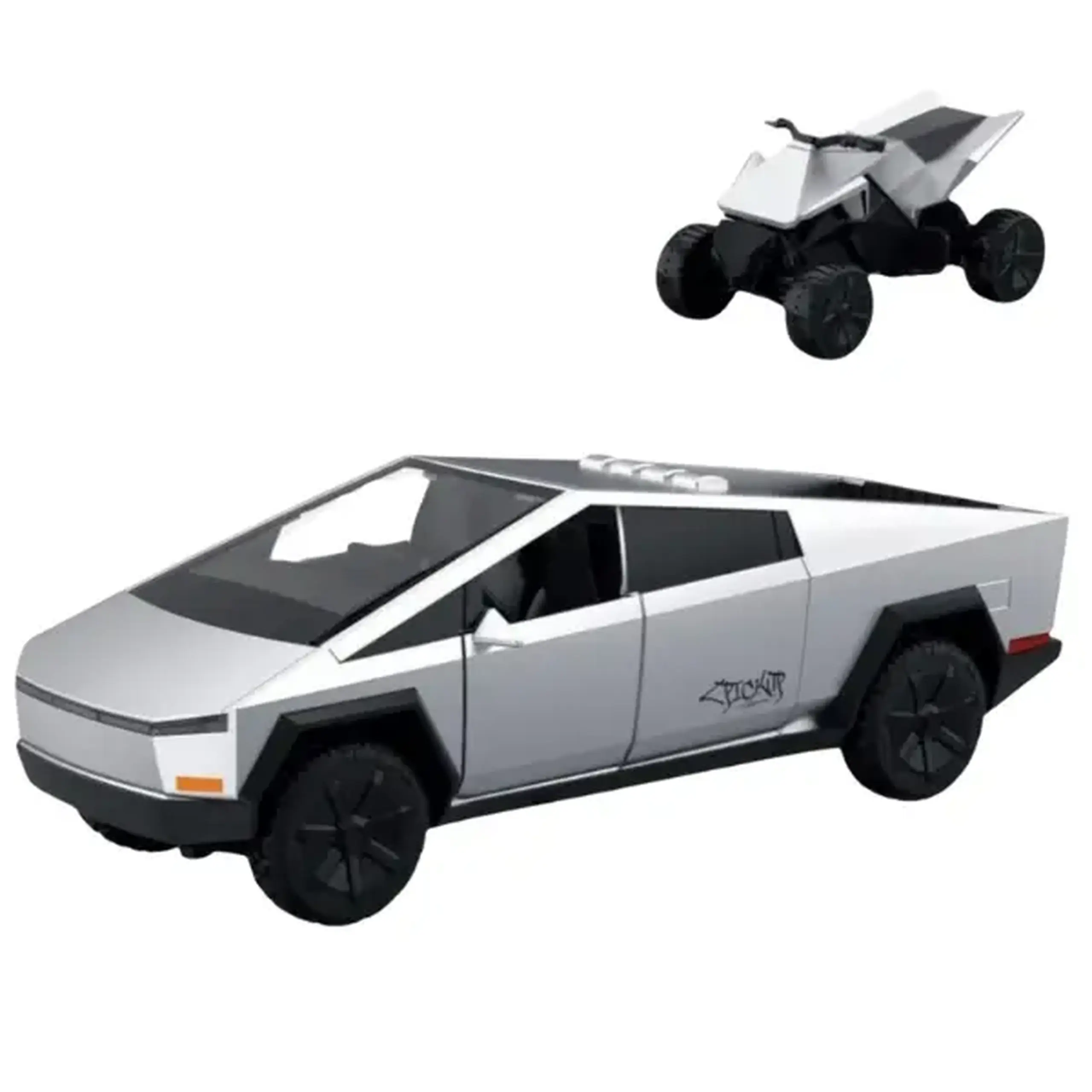 1:16 "Cybertruck" inerțial cu patru roți (lumini/sunete)
