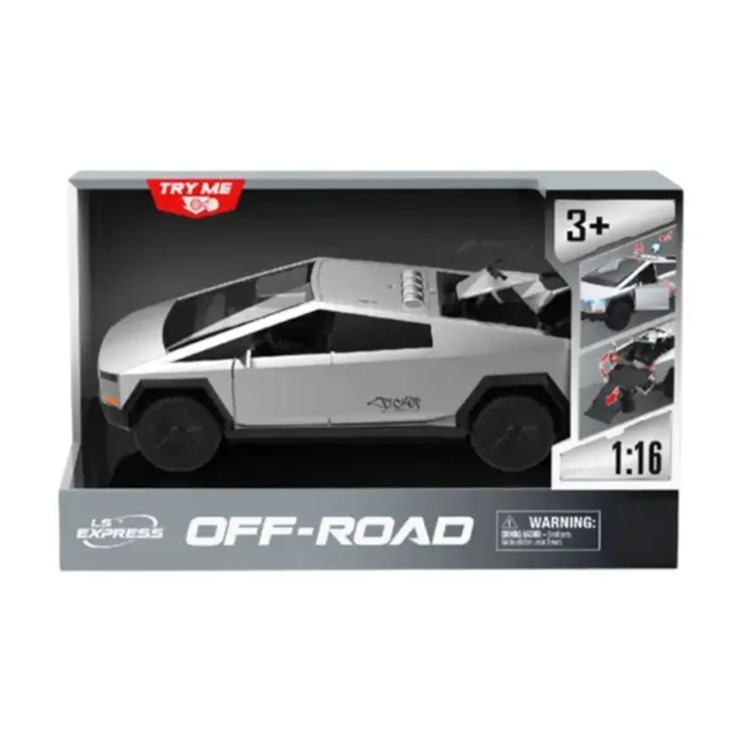 1:16 "Cybertruck" inerțial cu patru roți (lumini/sunete)